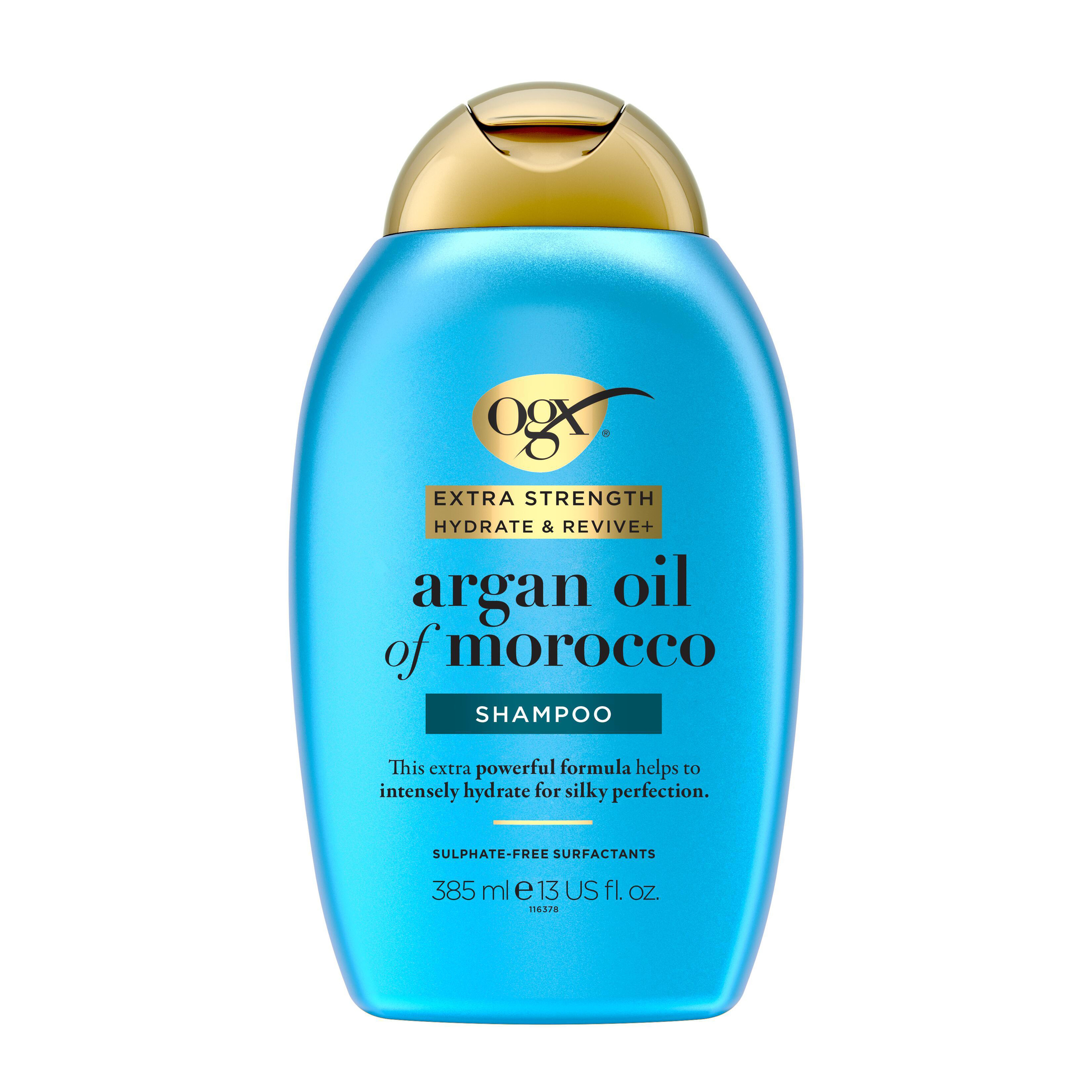 OGX Argan Oil Morocco Extra Strength Shampoo 385ml - Image 1