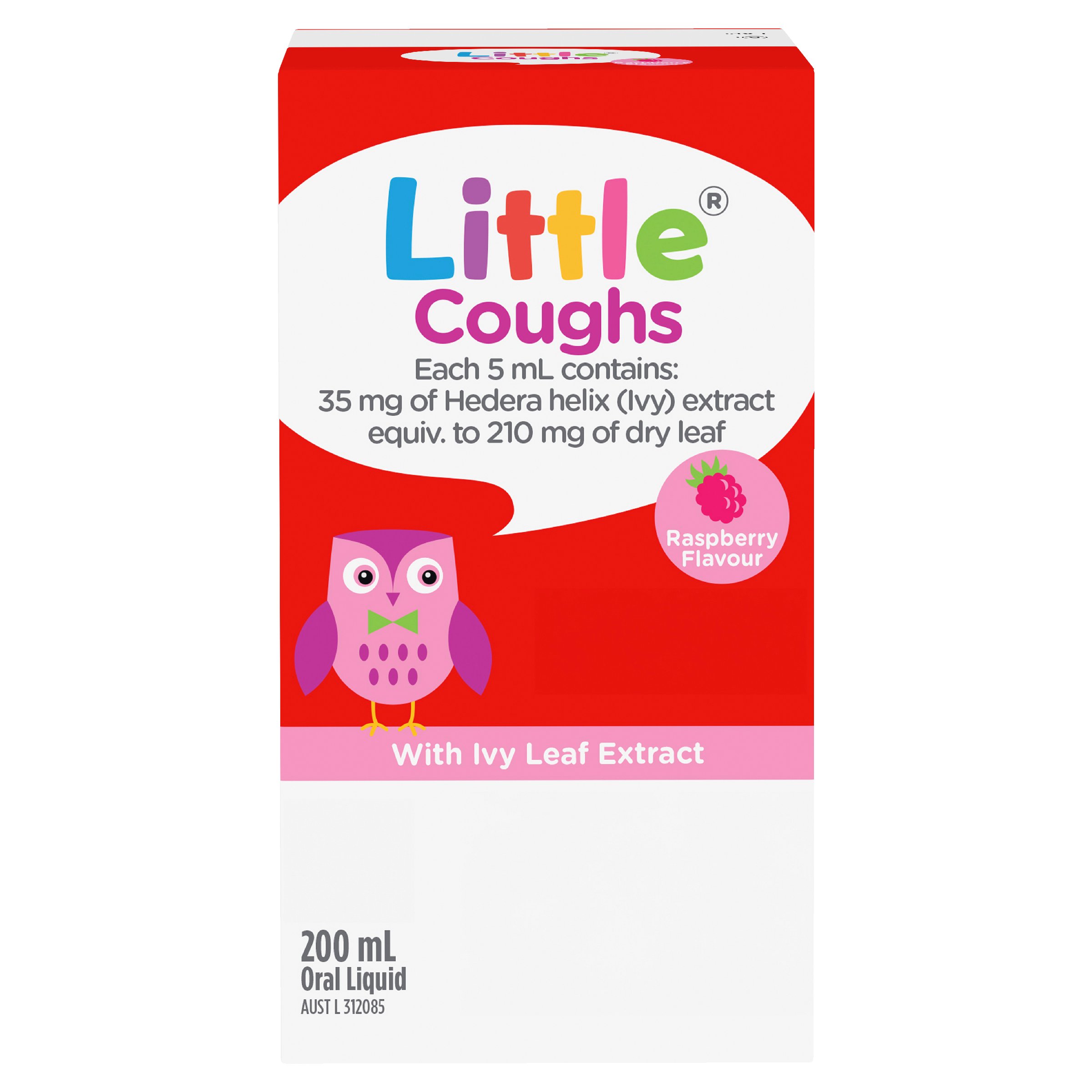 Little Coughs for Coughs & Chesty Congestion Raspberry 200ml - Image 8