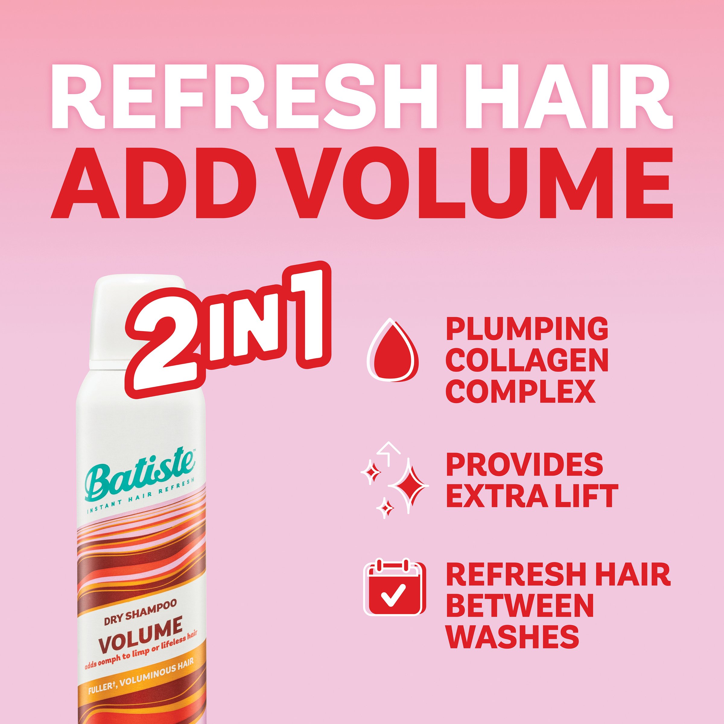 Batiste Dry Shampoo Hair Benefits Volume 200ml - Image 11