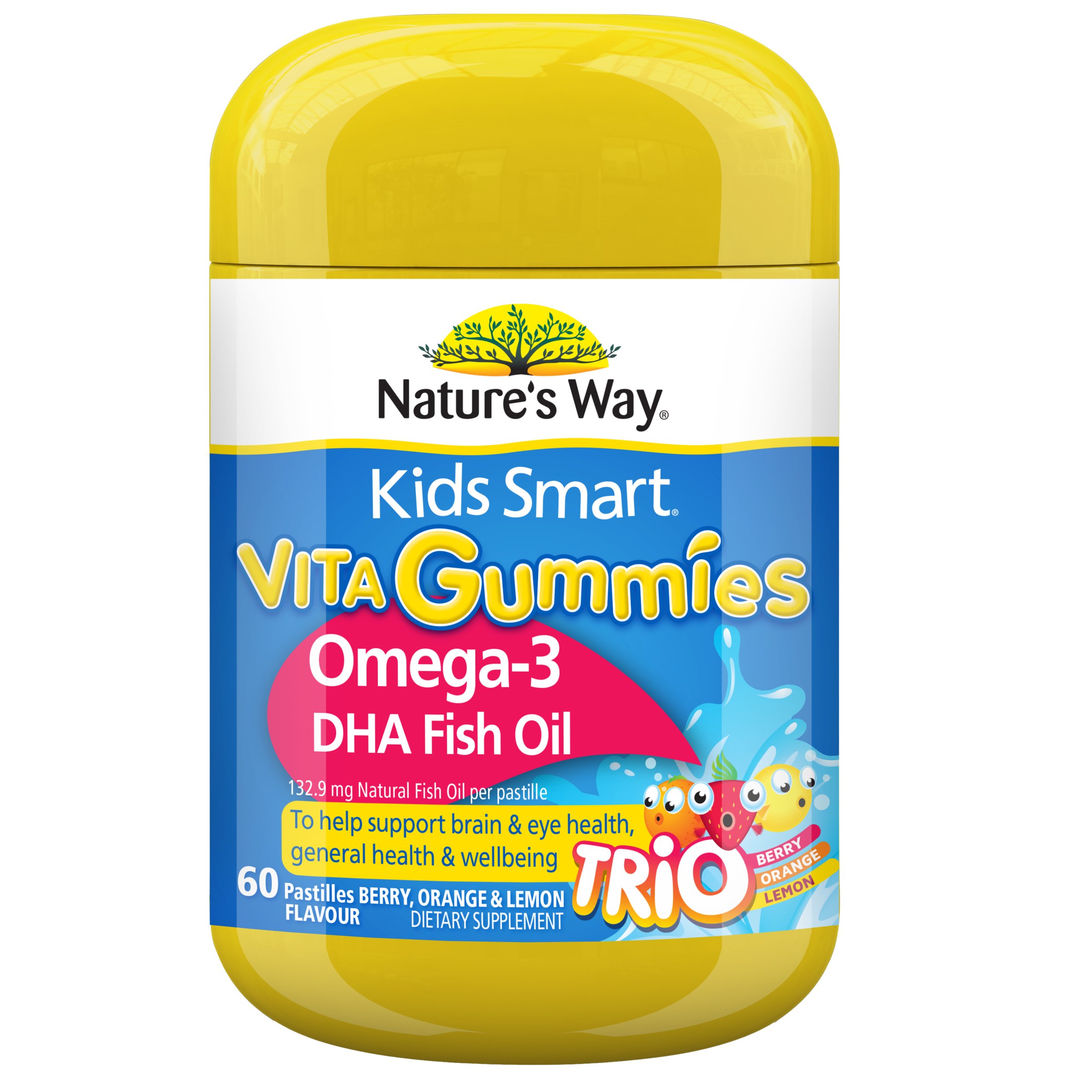 Nature's Way Kids Smart Vita Gummies Omega 60 pastilles - Image 1