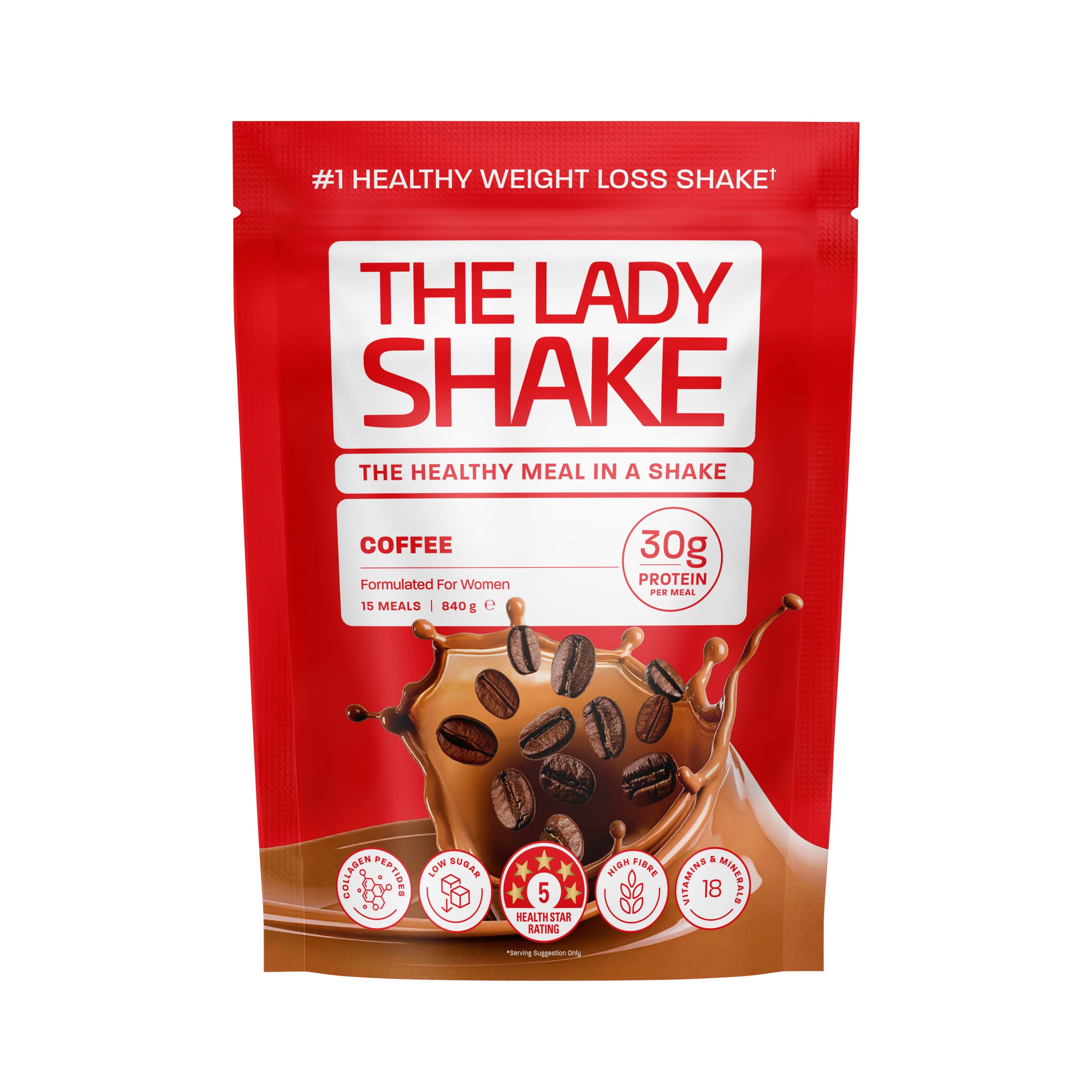 The Lady Shake Meal Replacement Coffee 840g - Image 1