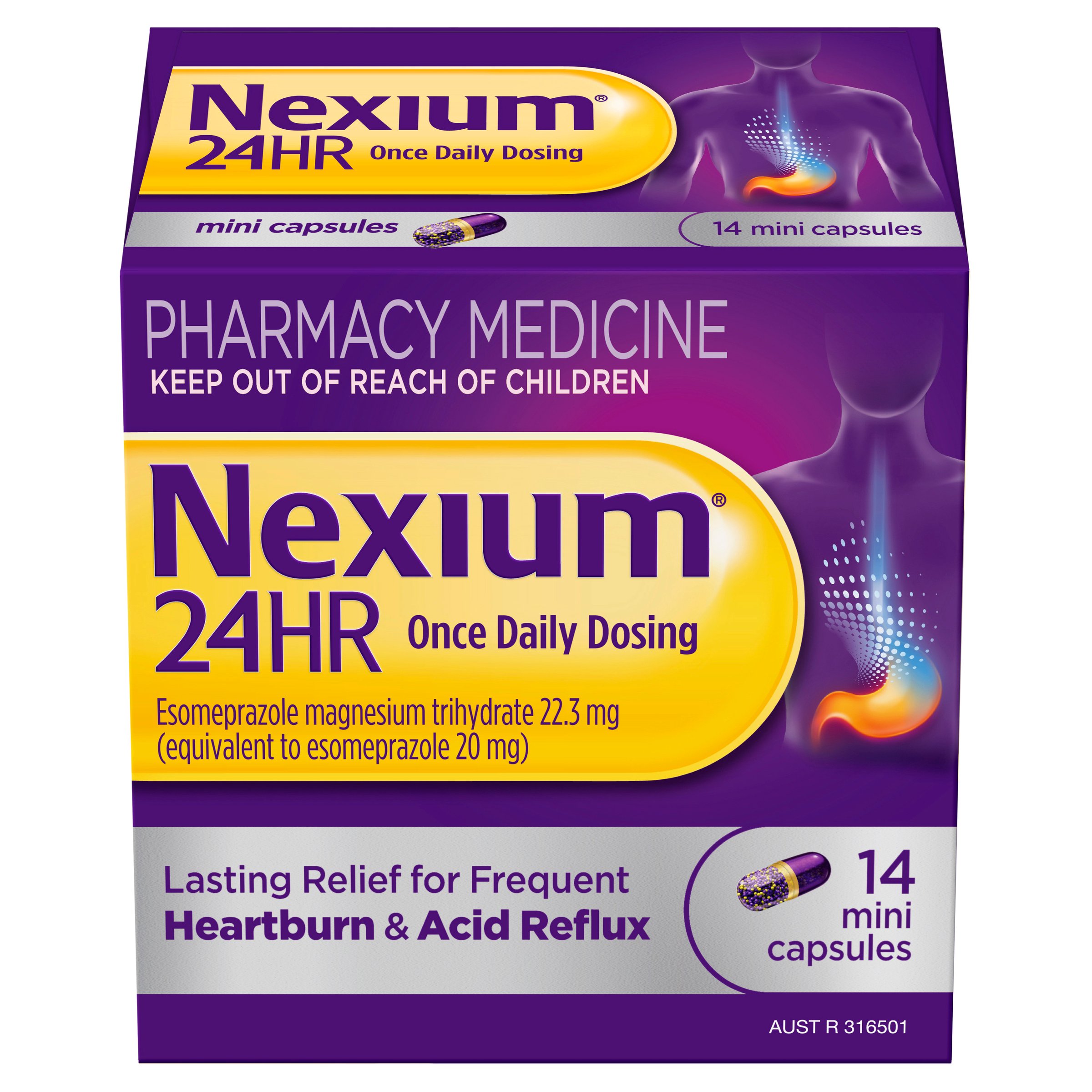 Nexium 24HR 20mg Mini Capsules - 14 capsules - Image 9