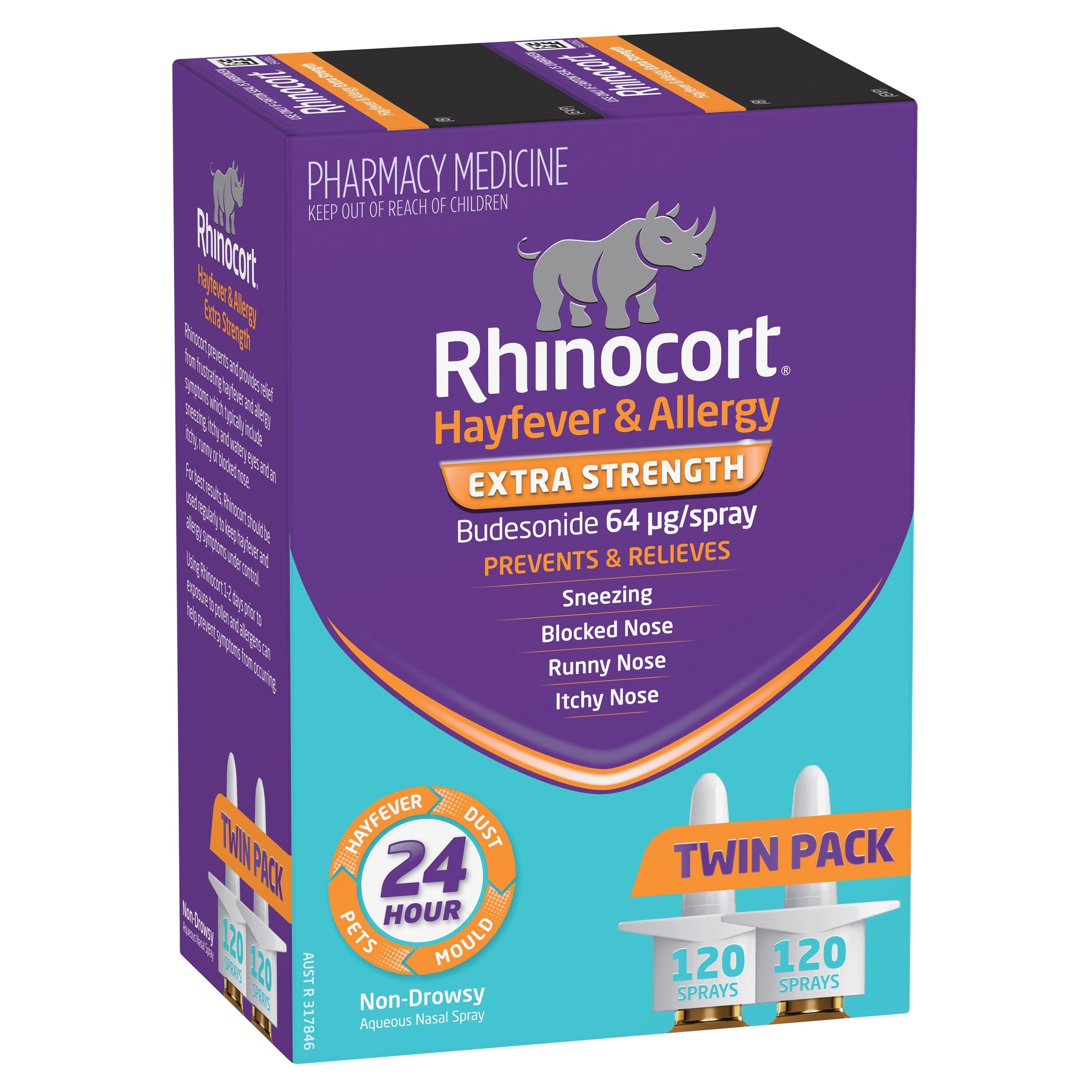 Rhinocort Nasal Spray 64mcg 120 doses - 2 pack - Image 6