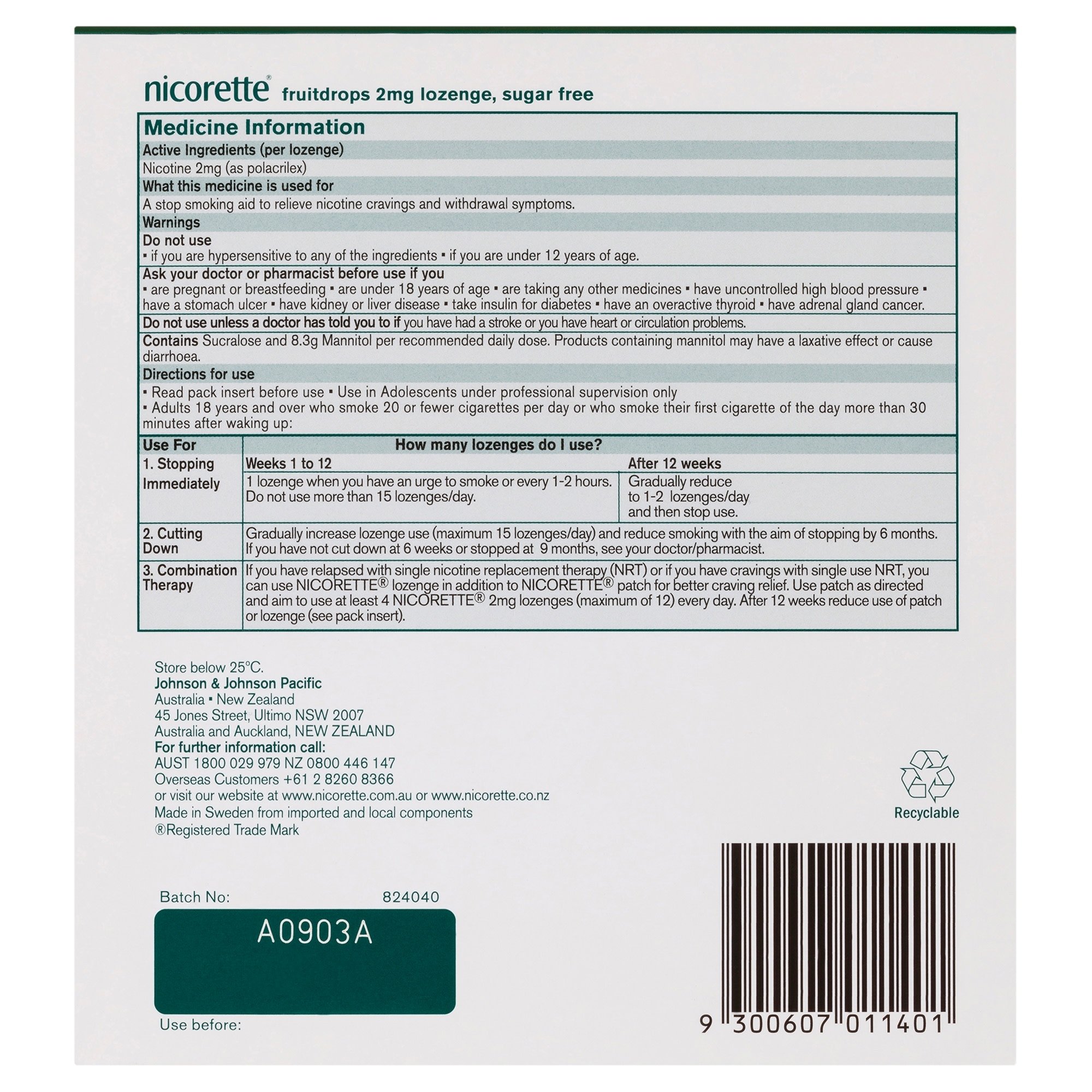 Nicorette Fruitdrops 2mg - 160 lozenges - Image 2