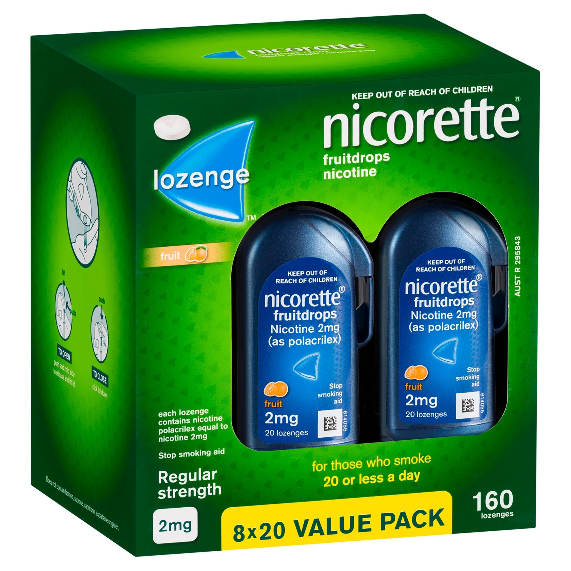 Nicorette Fruitdrops 2mg - 160 lozenges - Image 7