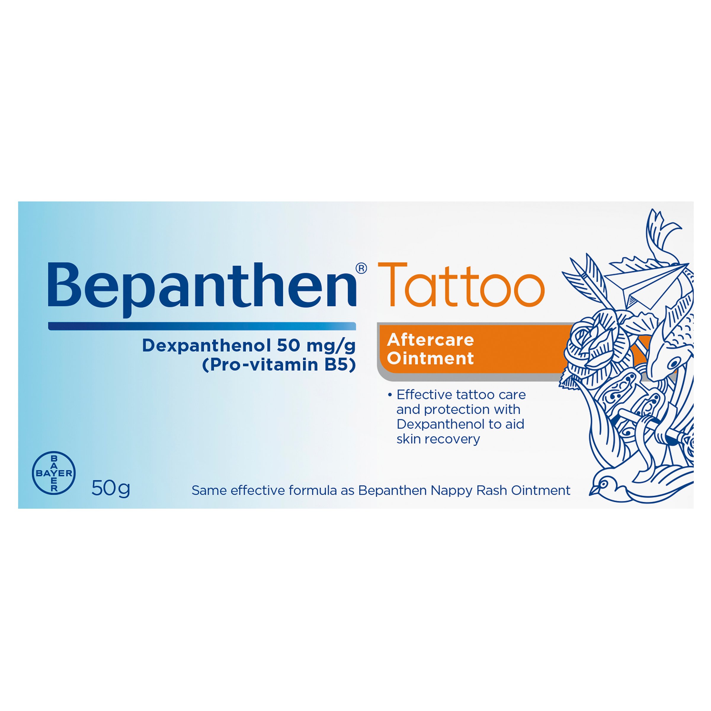 Bepanthen Tattoo 5% Ointment 50g - Image 1