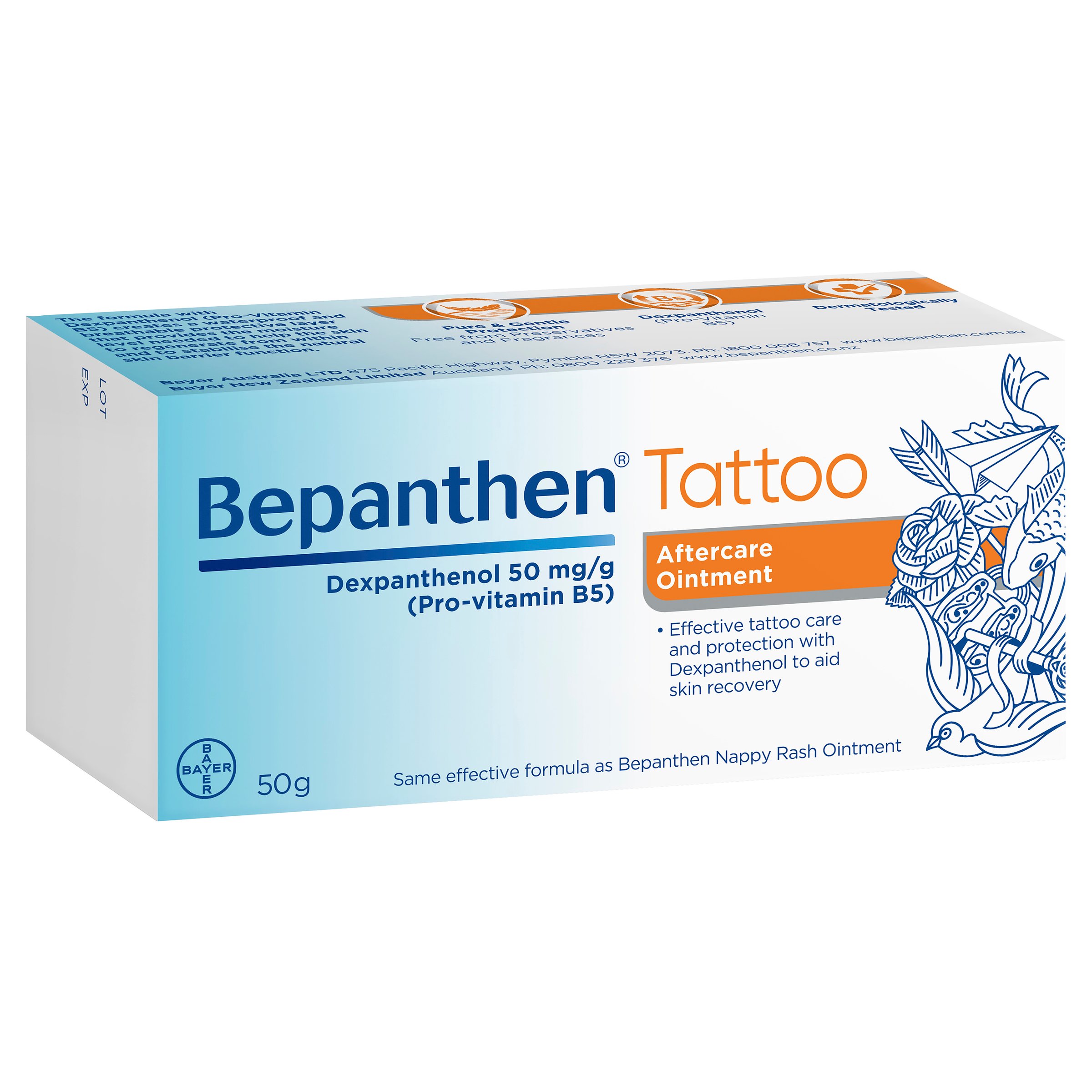Bepanthen Tattoo 5% Ointment 50g - Image 8
