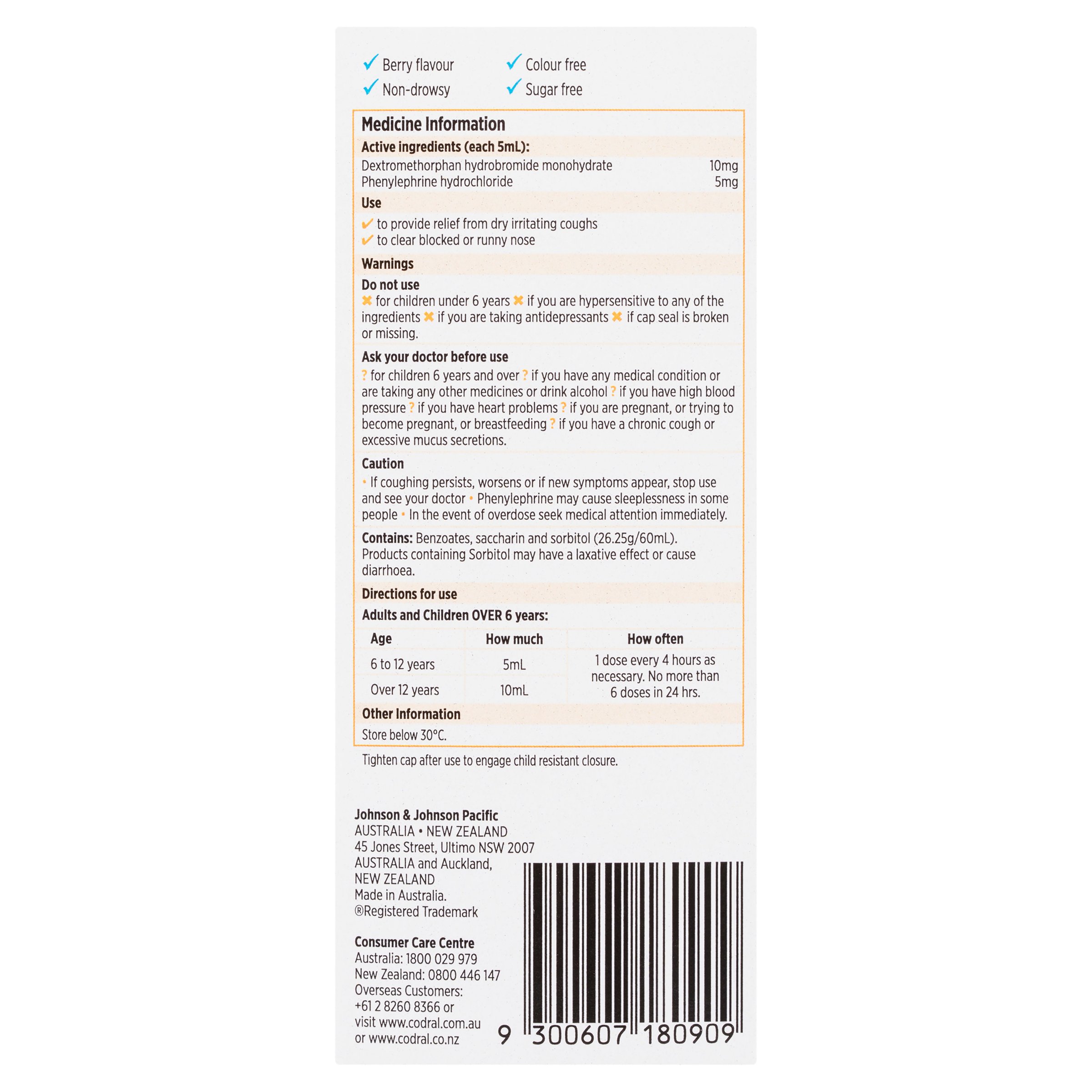 Codral Dry Cough & Cold 200ml - Image 2