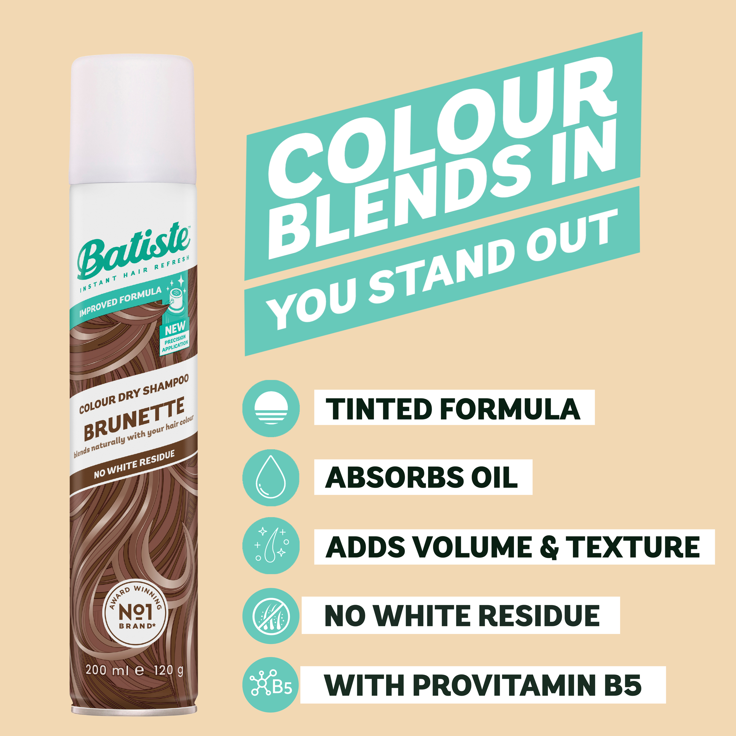 Batiste Dry Shampoo Brunette 350ml - Image 8