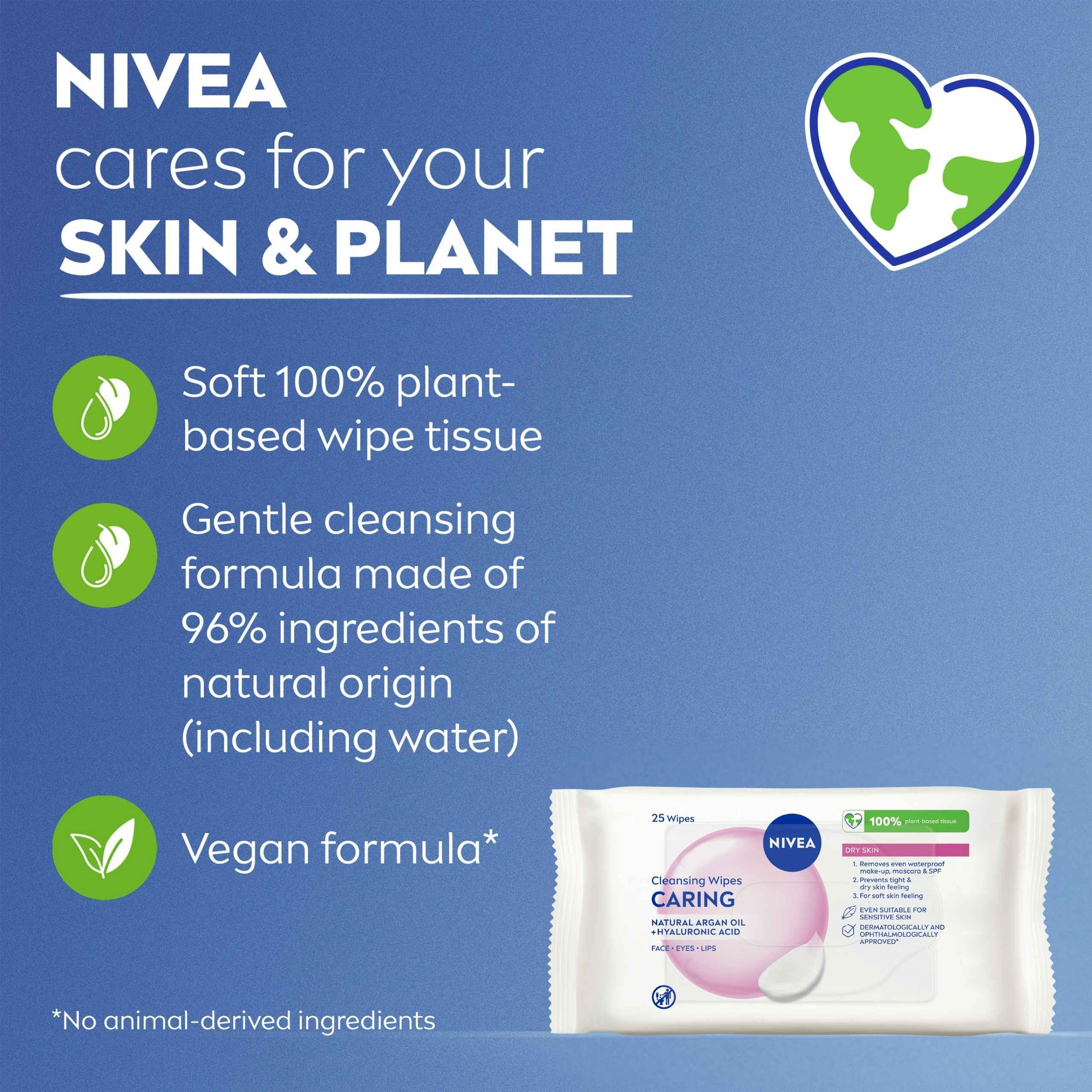 Nivea 3-In-1 Gentle Cleansing Wipes 25 pack - Image 6