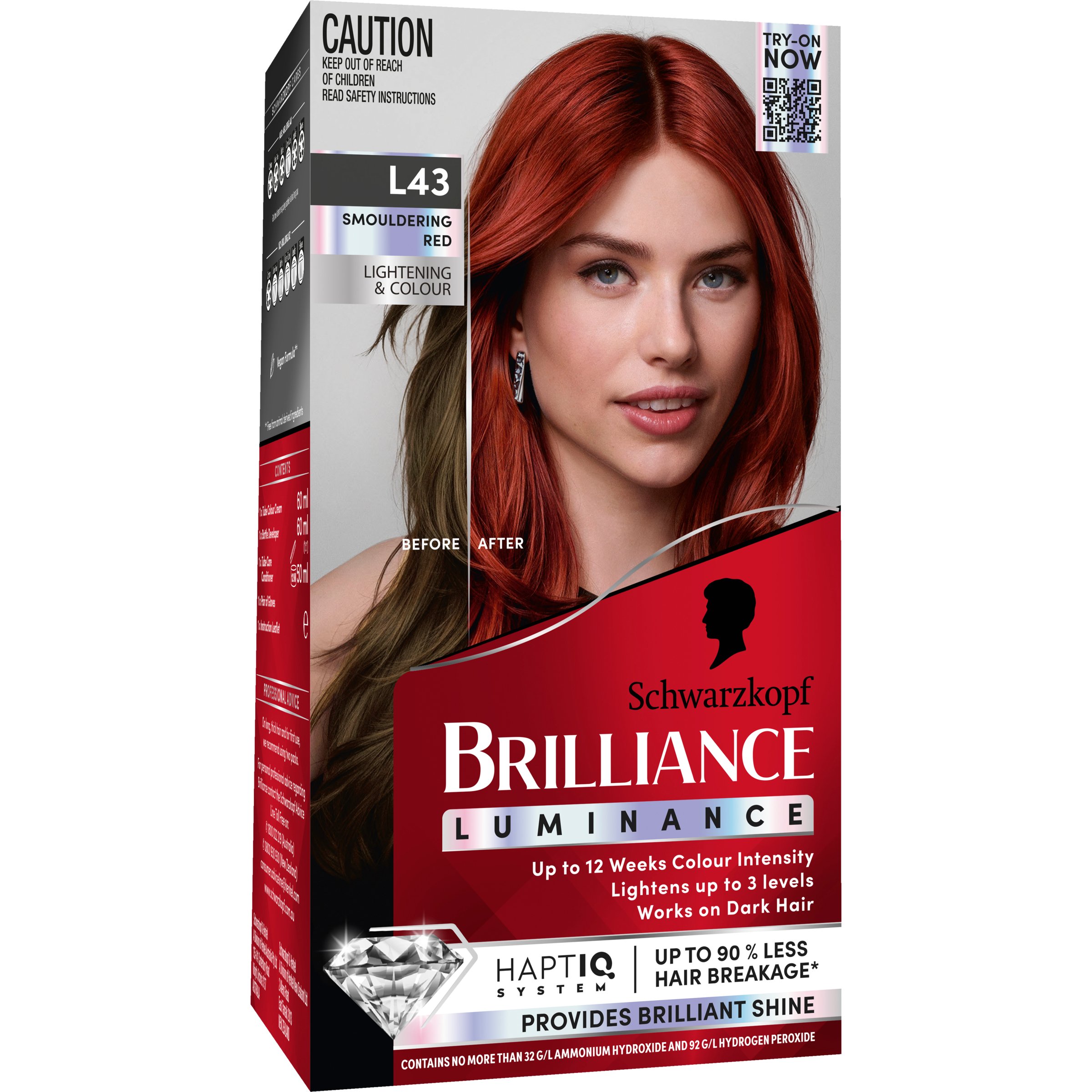 Schwarzkopf Brilliance L43 Smouldering Red 1 pack - Image 6