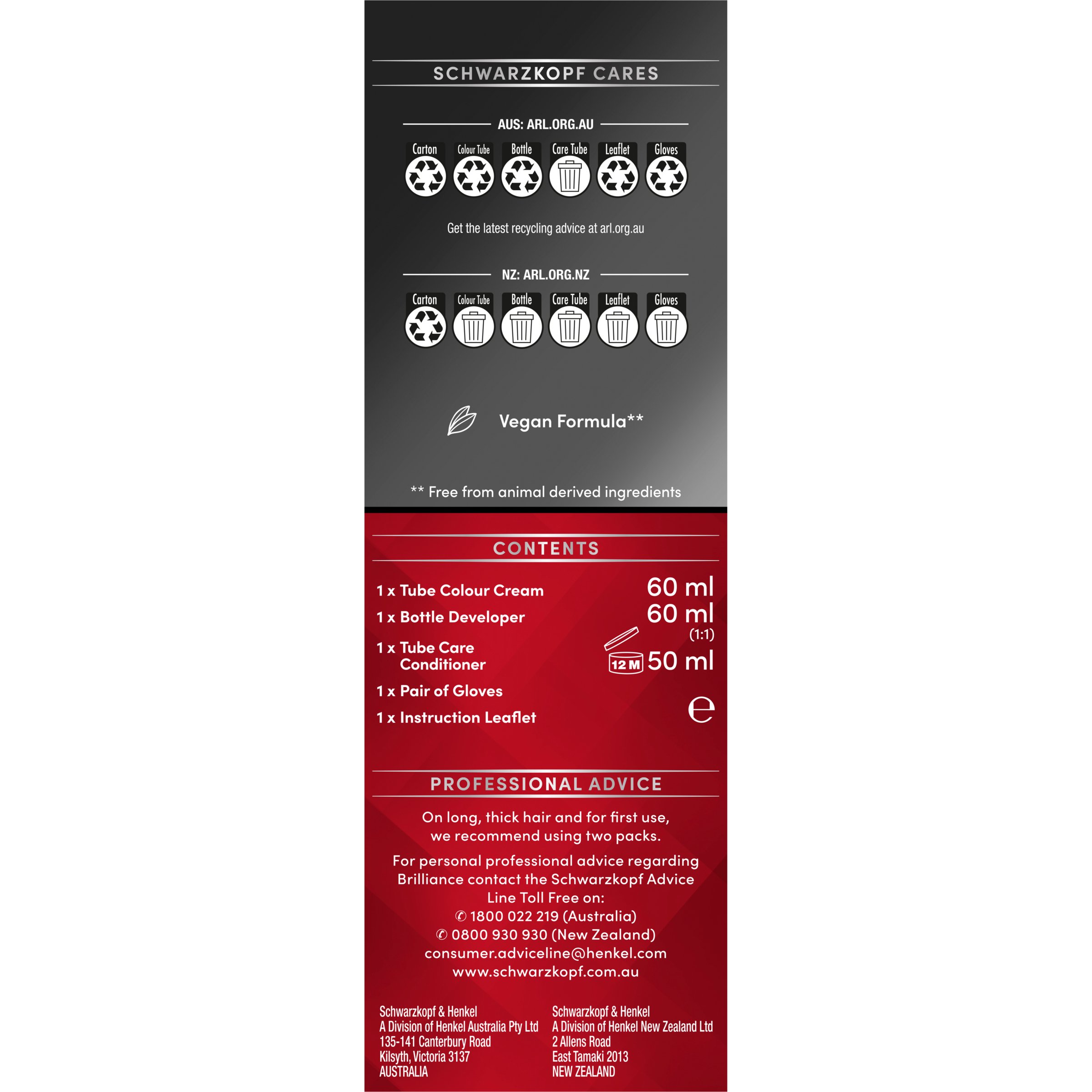 Schwarzkopf Brilliance 91 Blue Black 1 pack - Image 3