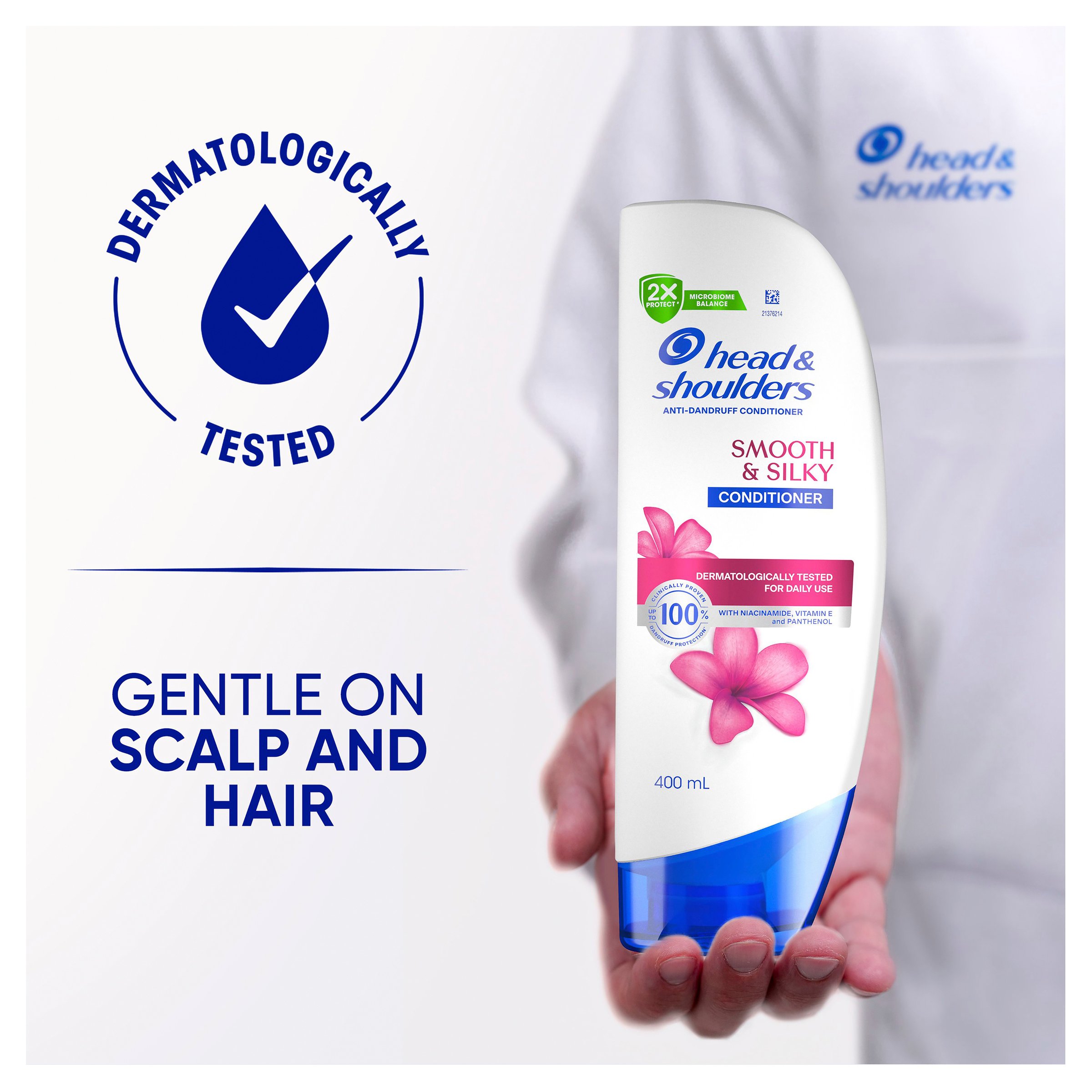 Head & Shoulders Smooth & Silky Conditioner 400ml - Image 3
