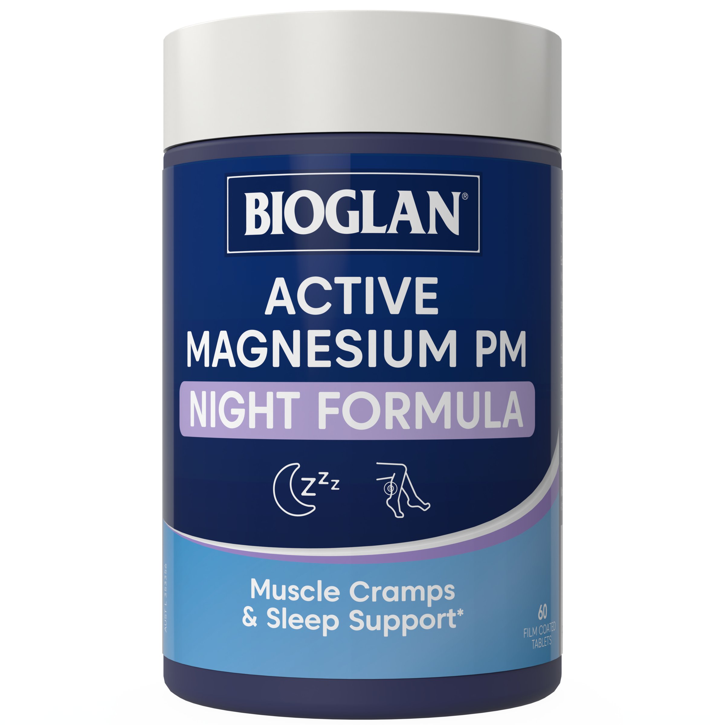 Bioglan Active Magnesium PM Night Formula 60 tablets - Image 1