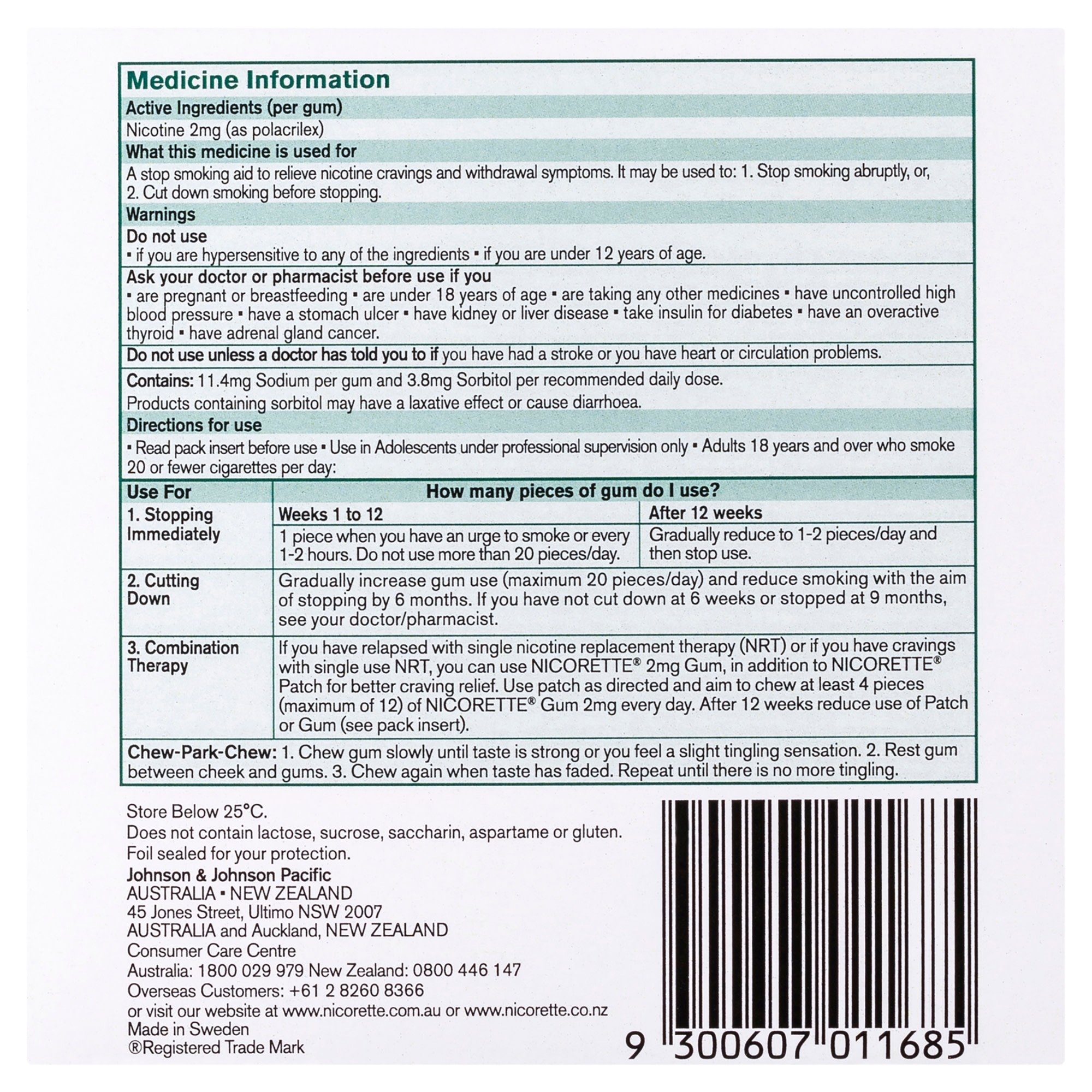 Nicorette Gum Classic 2mg - 150 pieces - Image 2