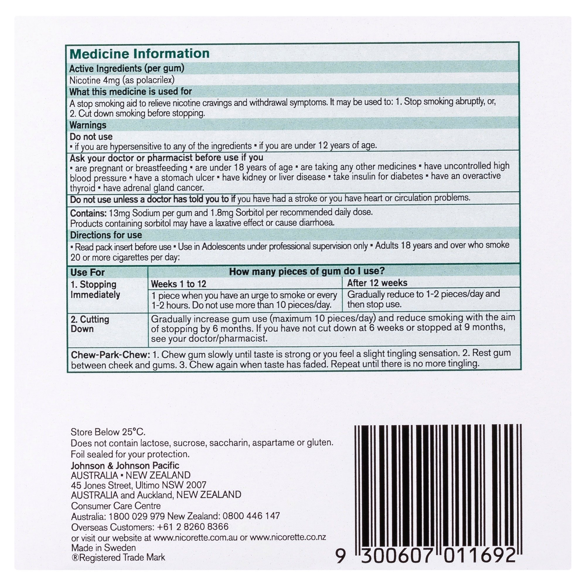 Nicorette Gum Classic 4mg - 150 pieces - Image 2
