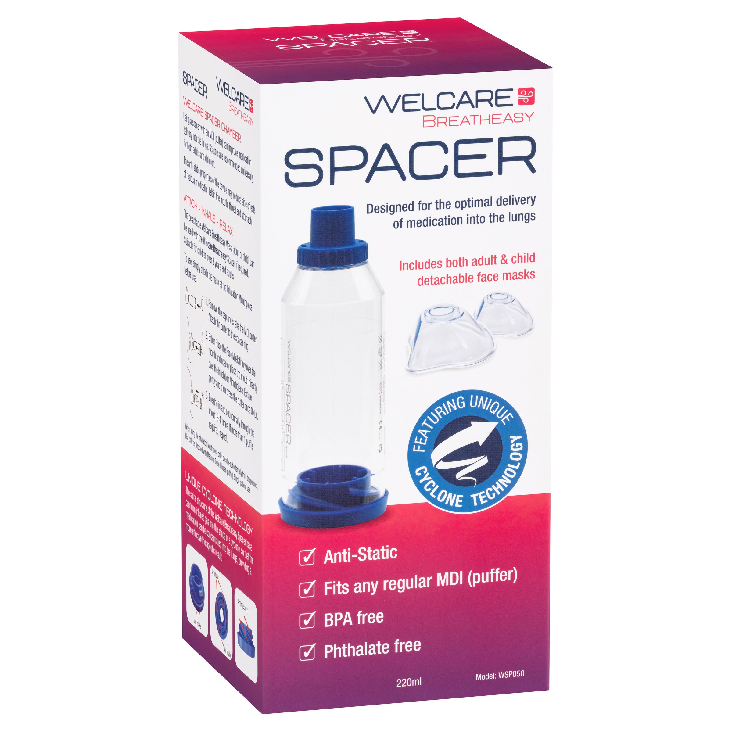 Welcare Spacer With Child & Adult Mask 1 each - Image 9
