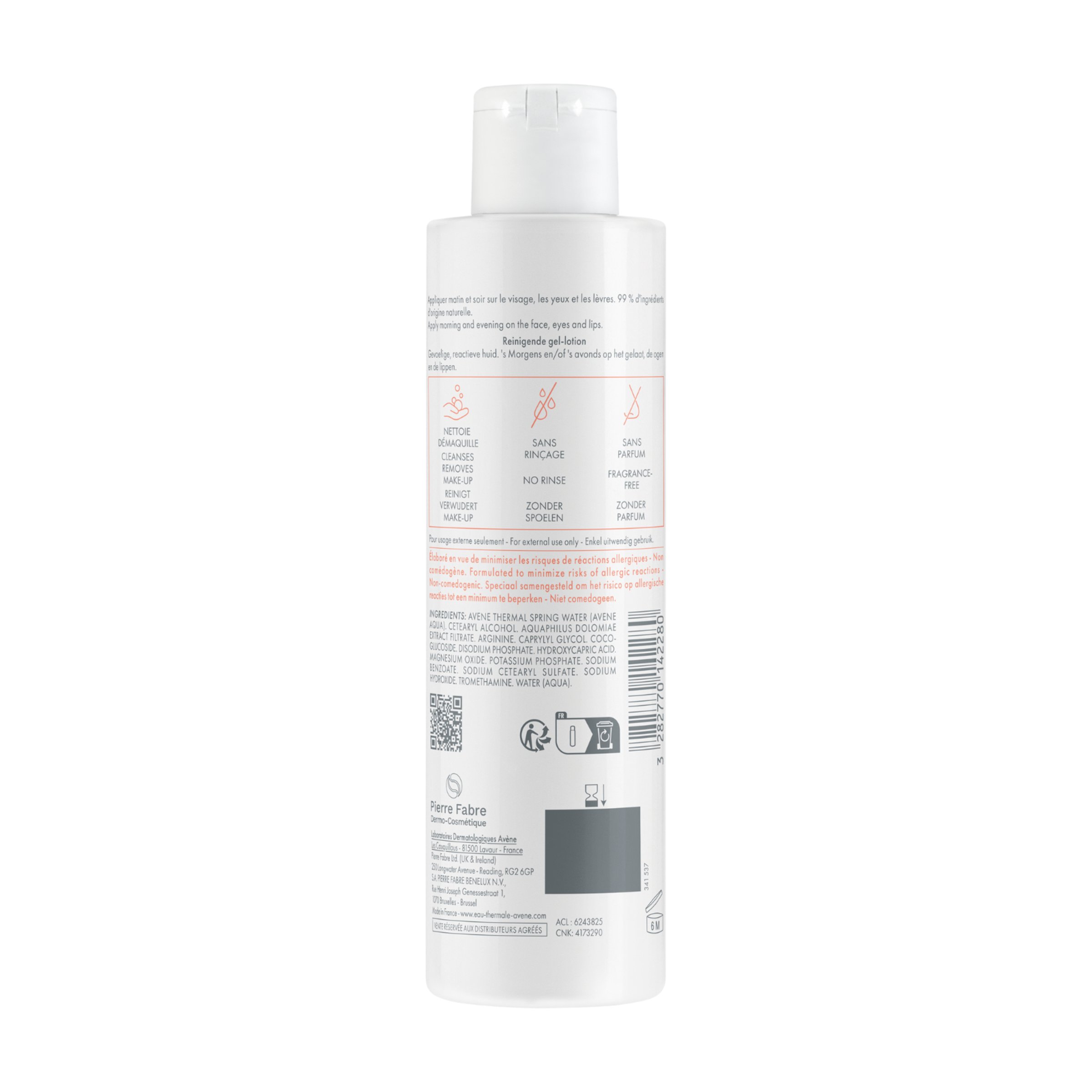 Avene Tolerance Extremely Gentle Cleanser 200ml - Image 2