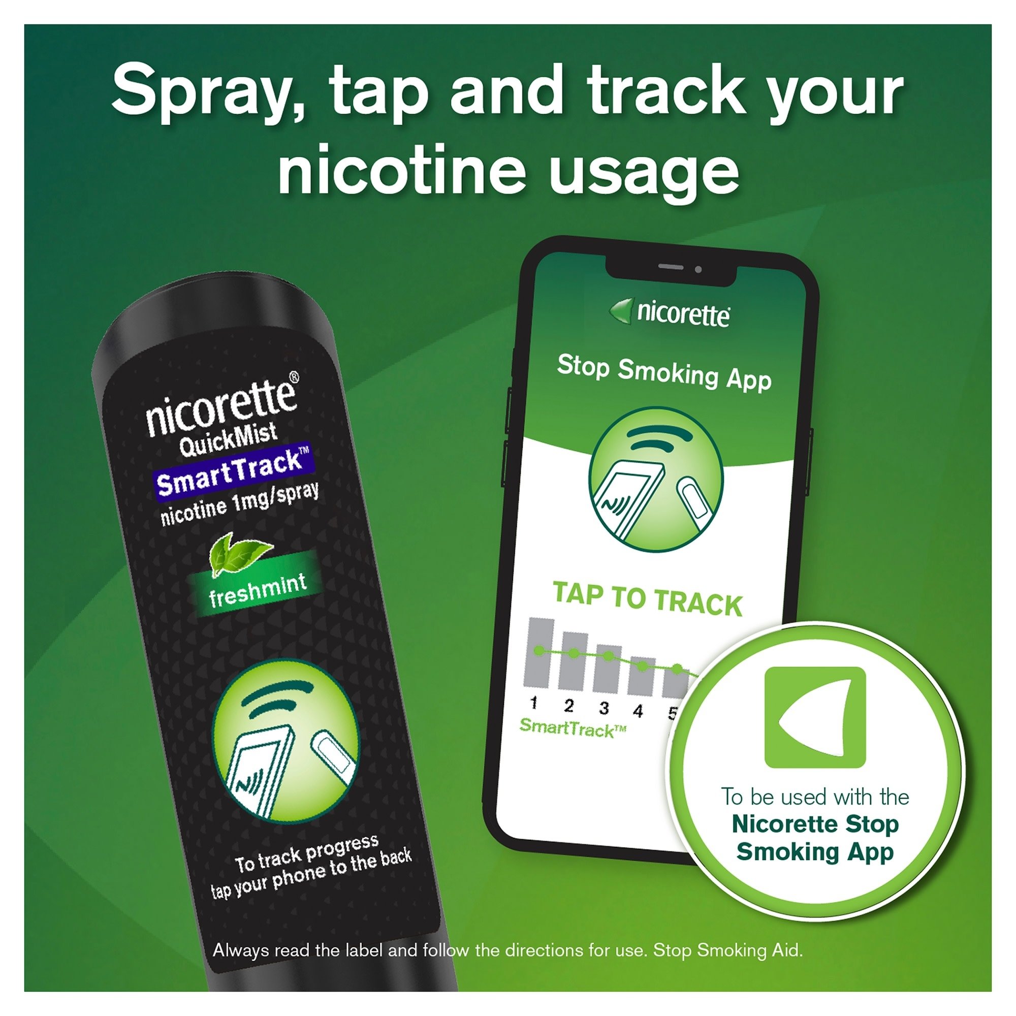 Nicorette Quick Mist Smart Track Single 1 pack - Image 5