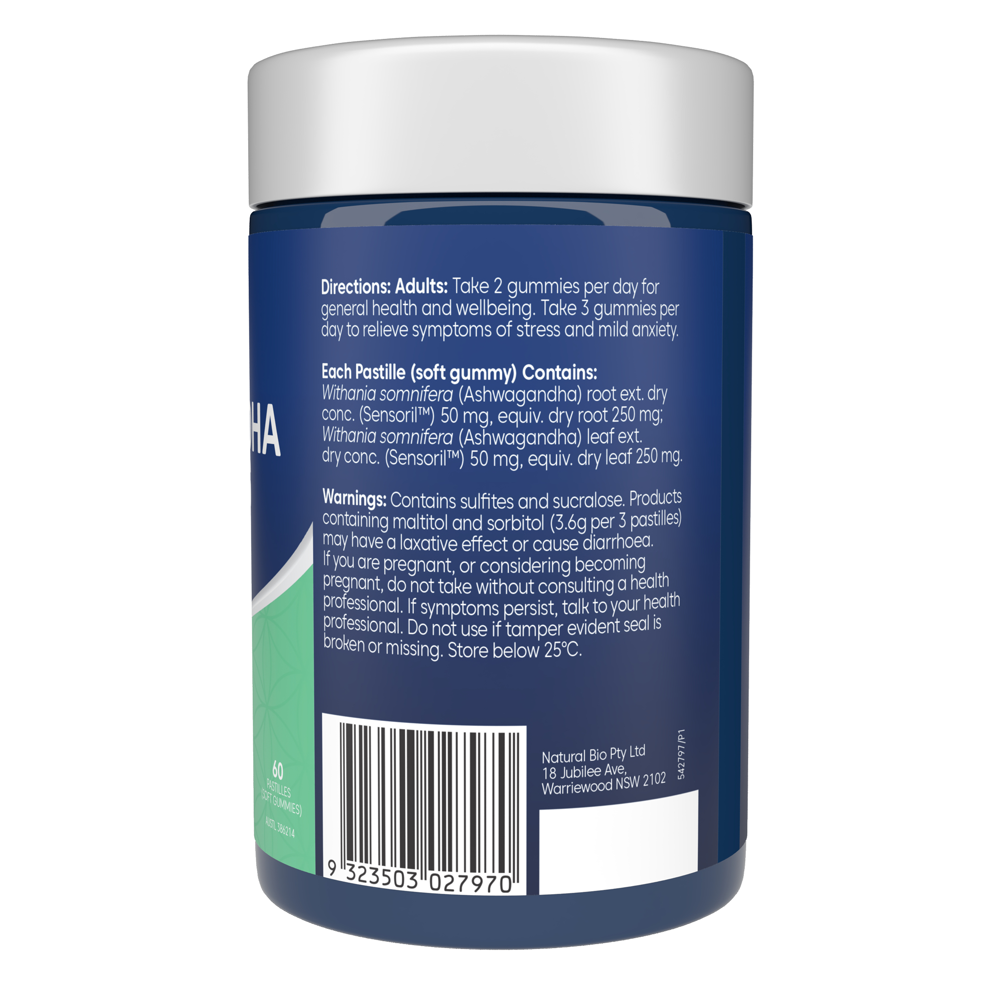 Bioglan Ashwagandha 60 gummies - Image 2