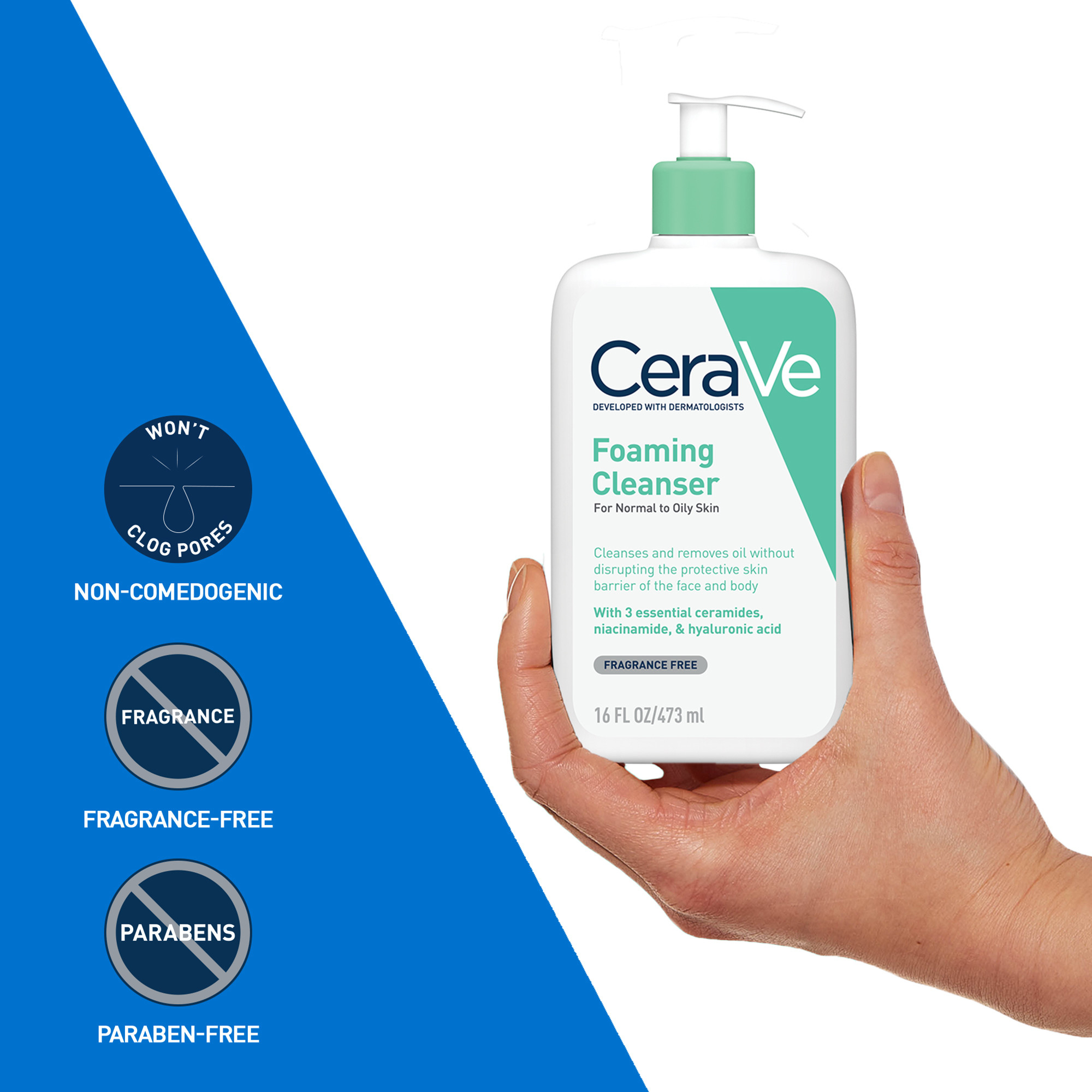 CeraVe Foaming Cleanser 473ml - Image 6