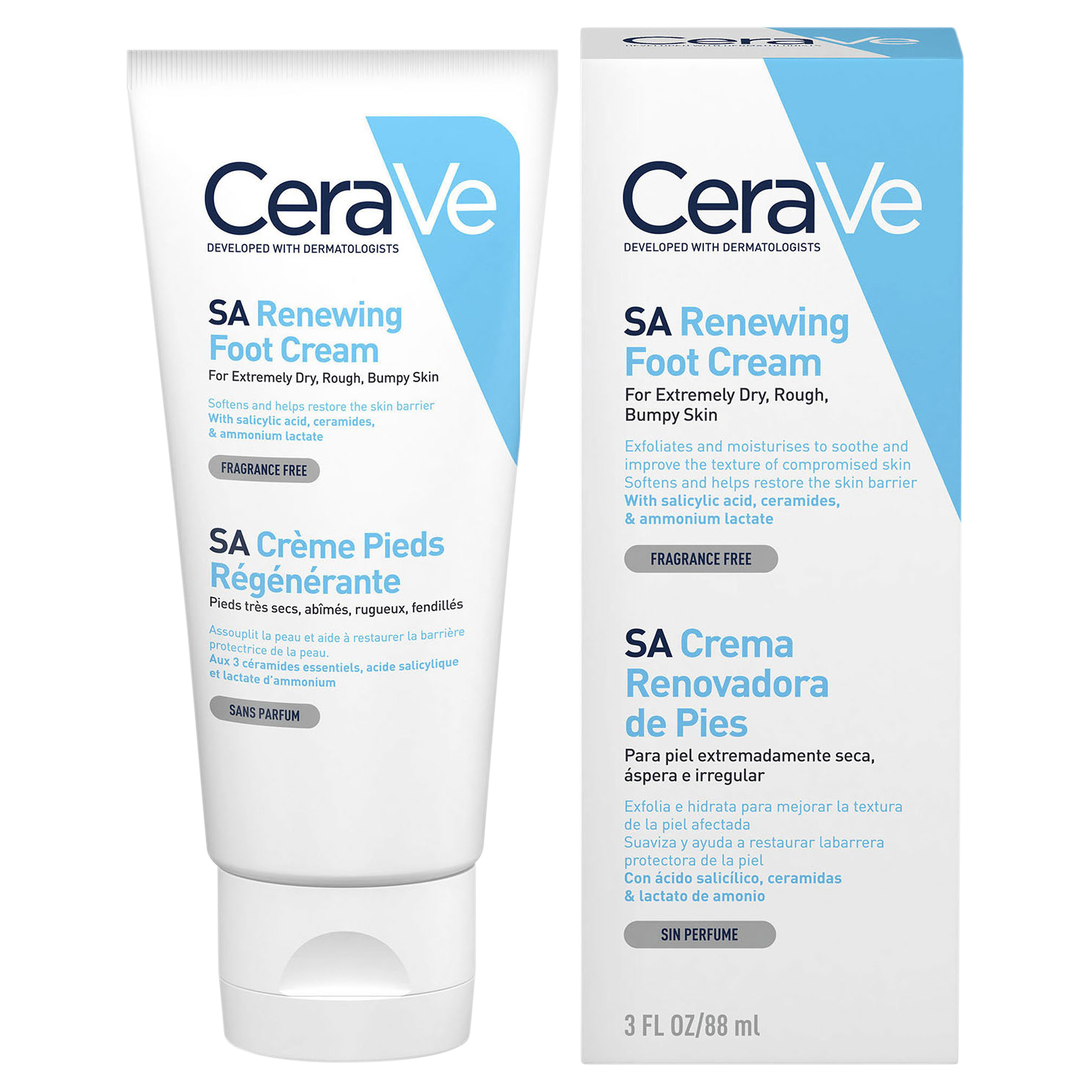 CeraVe Renewing SA Foot Cream 88ml - Image 1