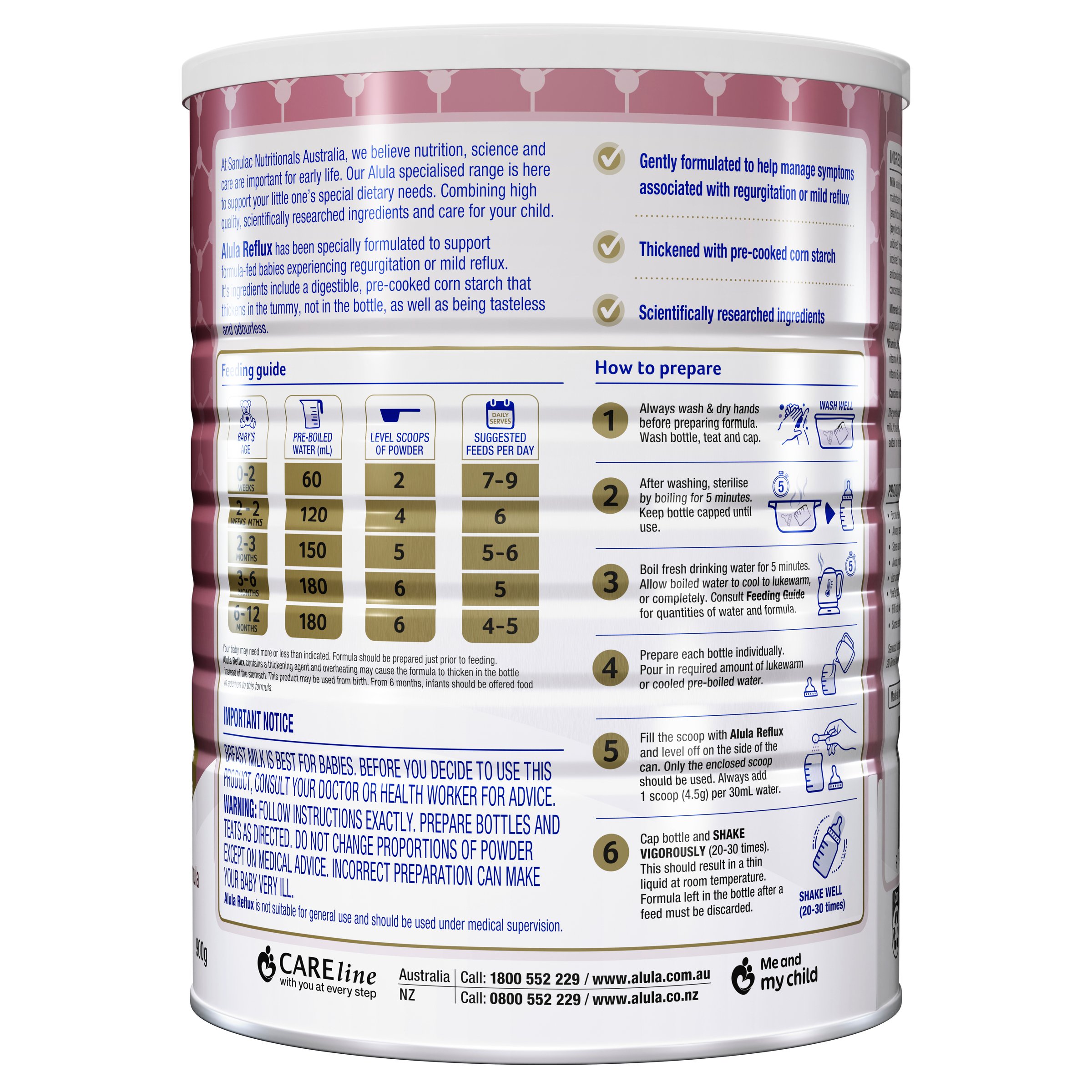 Alula Gold Reflux 0-12 Months 900g - Image 3