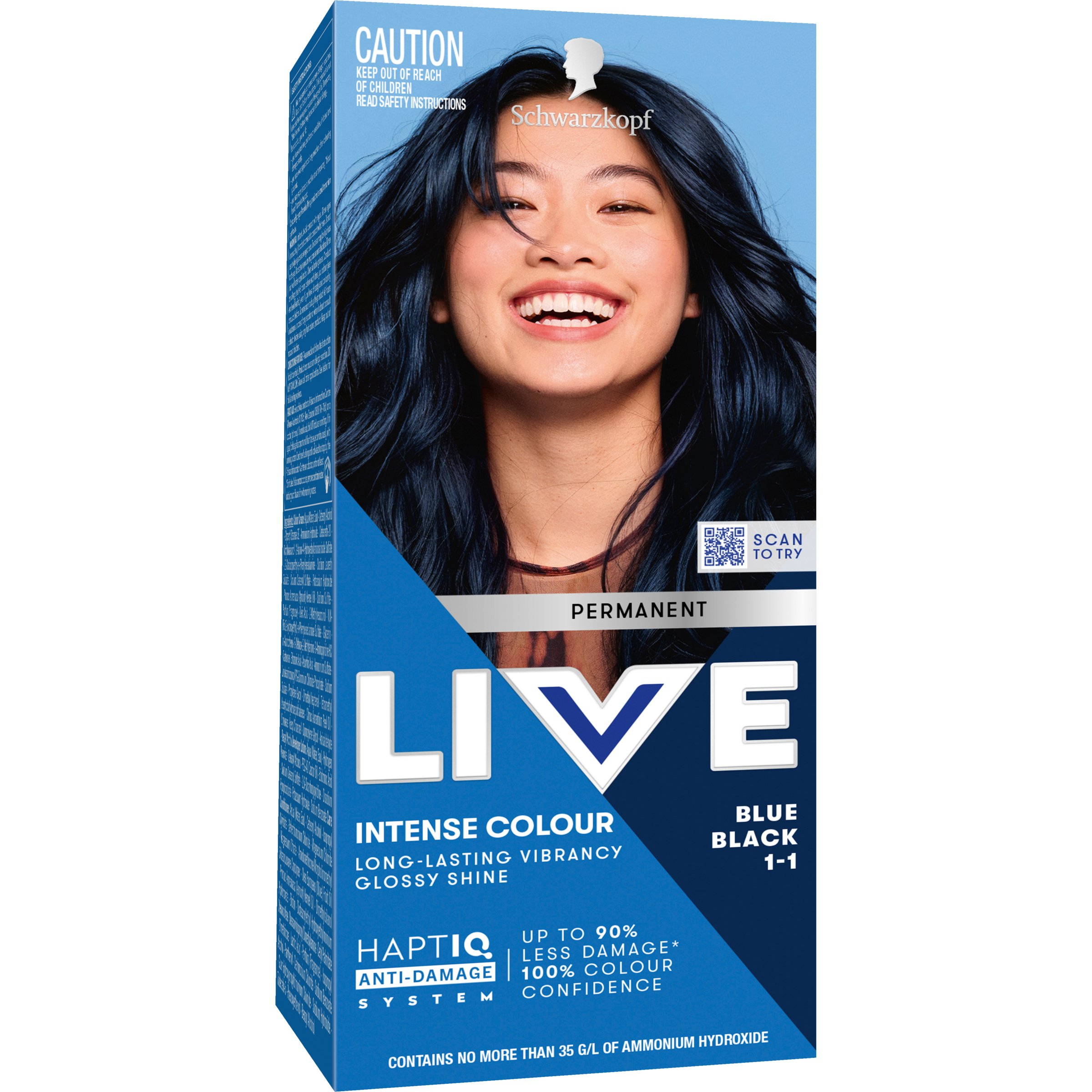 Schwarzkopf Live Colour Perm 1.1 Blue Black 200g - Image 6