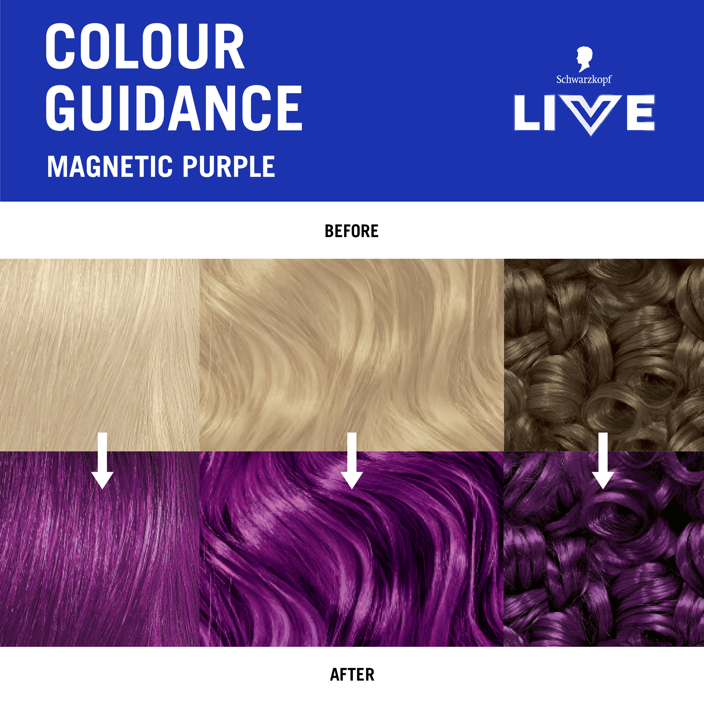 Schwarzkopf LIVE Colour UBs Magnetic Purple Semi Permanent 75ml - Image 6