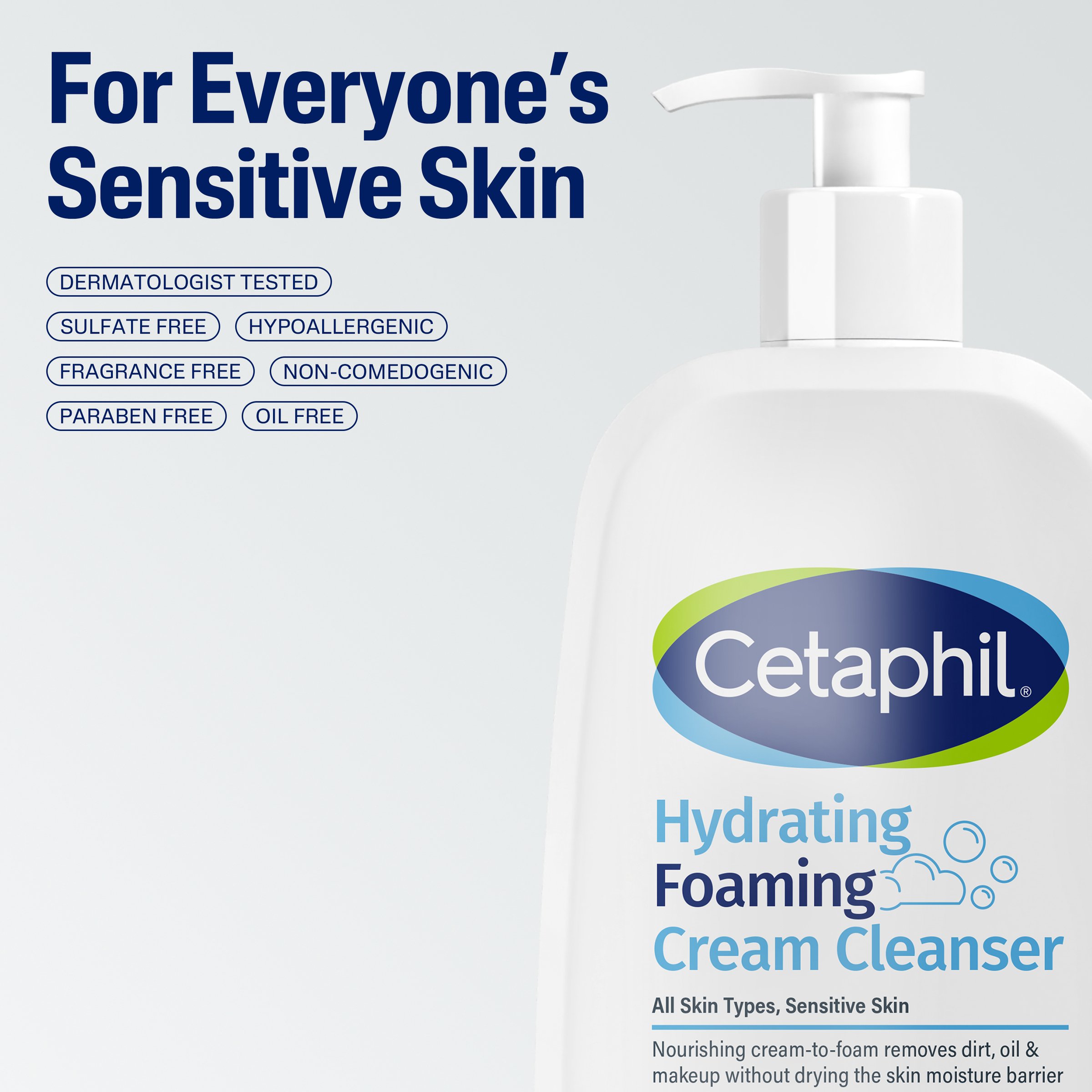 Cetaphil Hydrating Foaming Cream Cleanser 236ml - Image 7