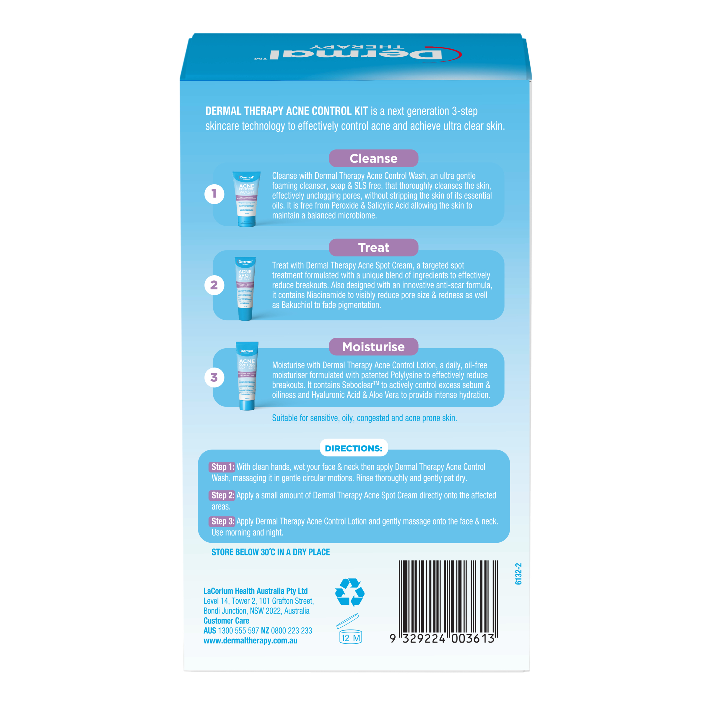 Dermal Therapy Acne Control Kit 1 pack - Image 2