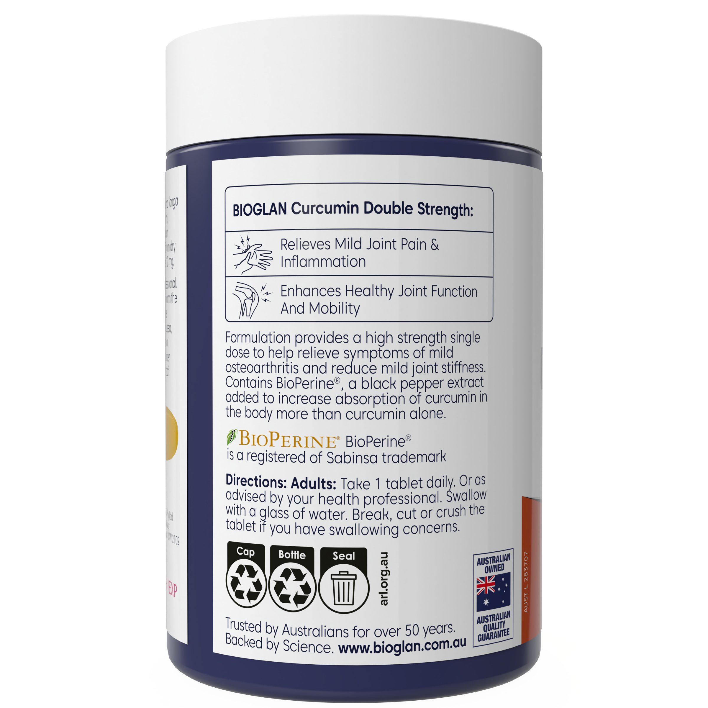 Bioglan Curcumin Double Strength 70 capsules - Image 2