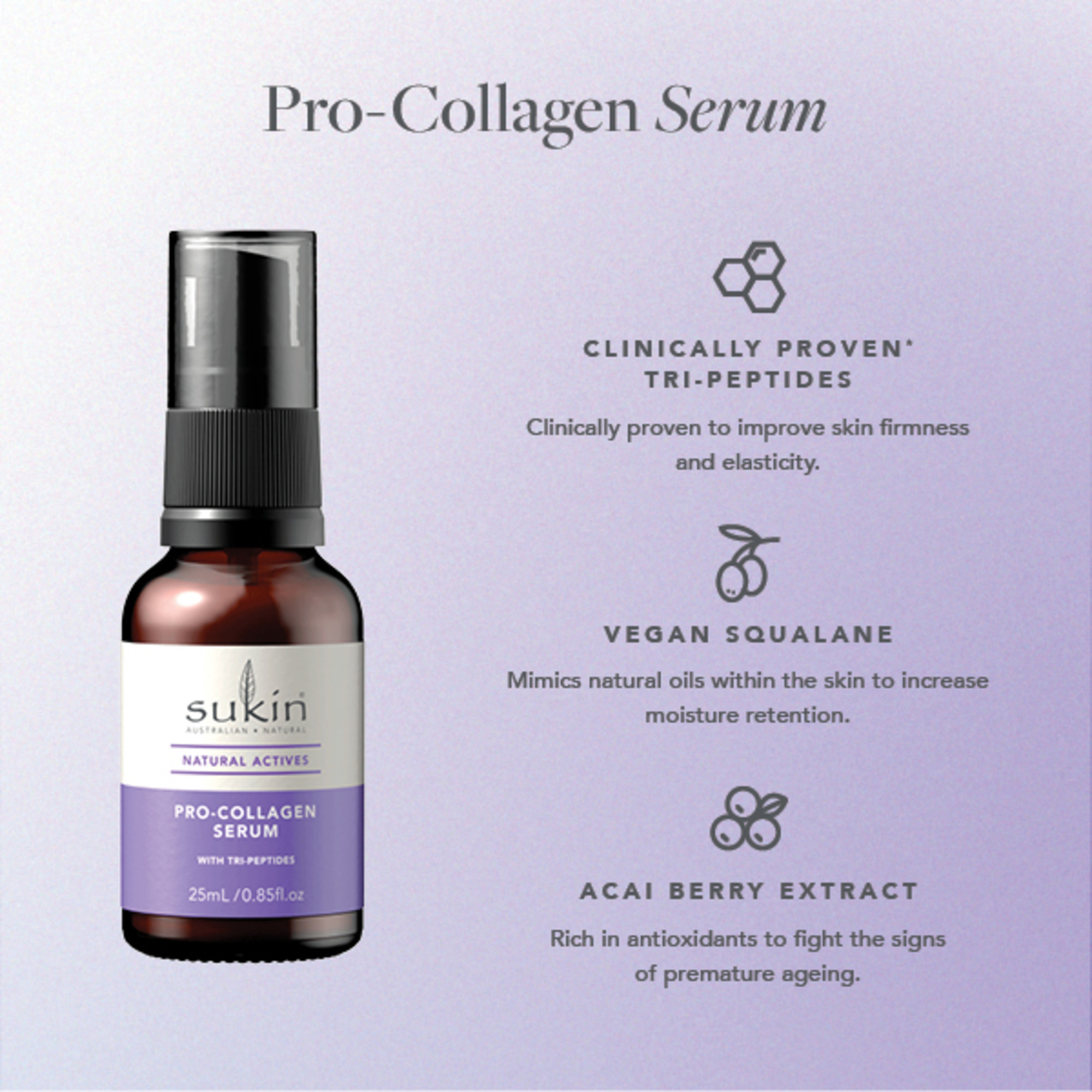 Sukin Natural Actives Pro-Collagen Serum 25ml - Image 12