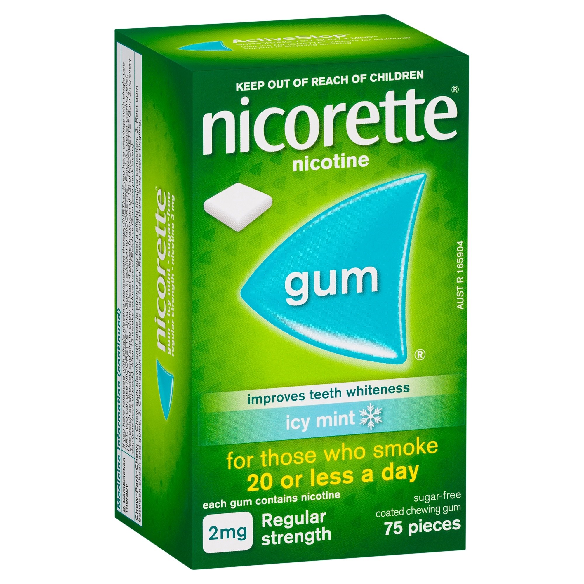 Nicorette Gum Icy Mint 2mg 75 pieces - Image 6