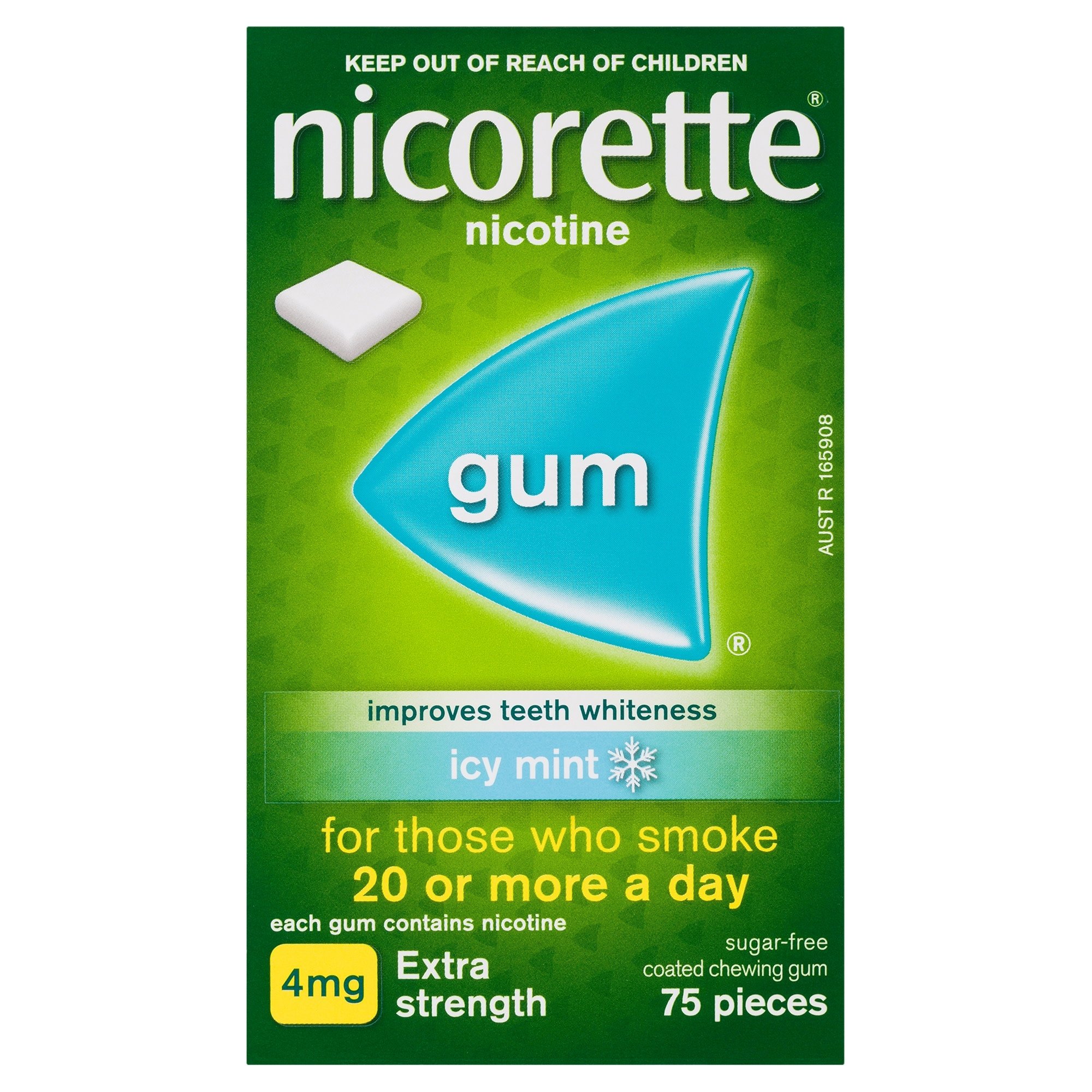 Nicorette Gum Icy Mint 4mg 75 pieces - Image 1