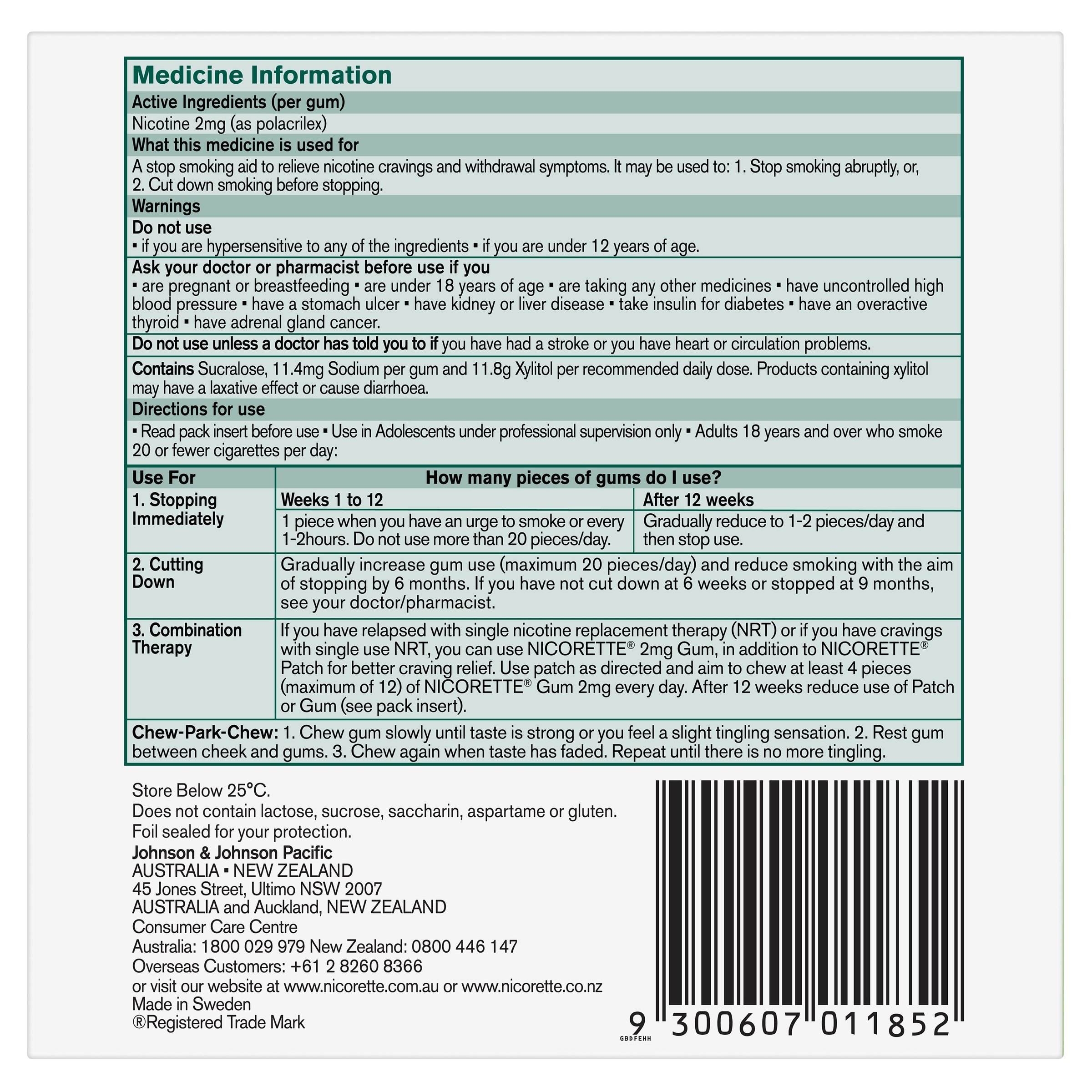 Nicorette Gum Freshfruit 2mg 150 pieces - Image 2