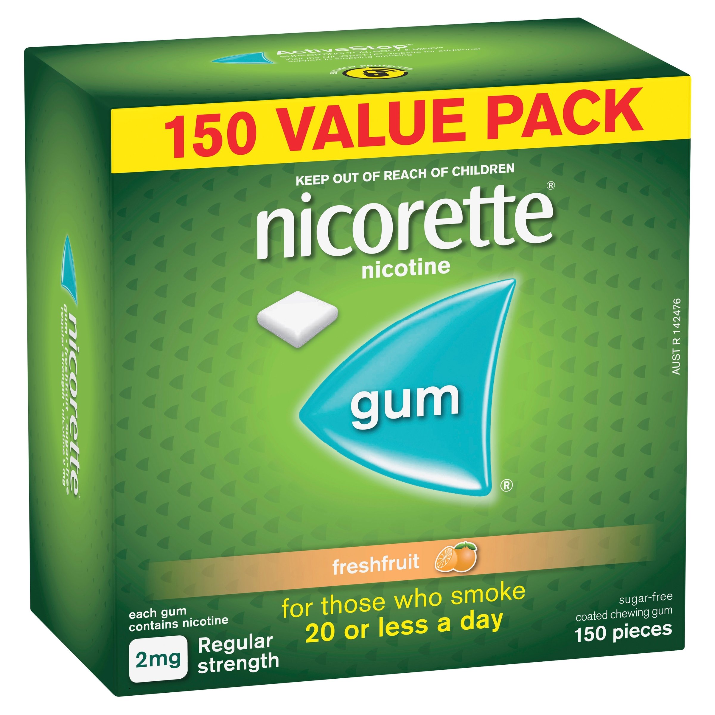 Nicorette Gum Freshfruit 2mg 150 pieces - Image 6