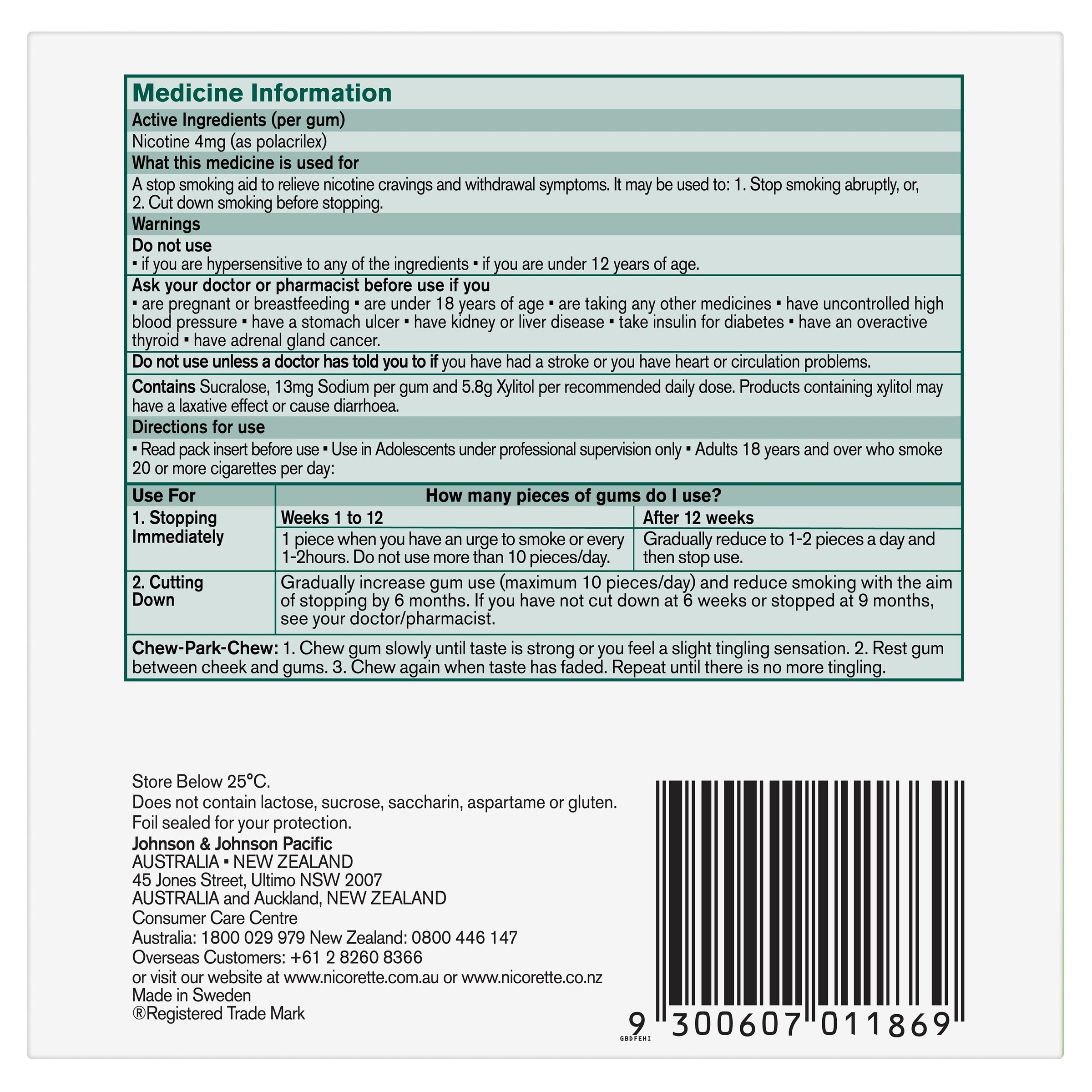 Nicorette Gum Freshfruit 4mg 150 pieces - Image 2