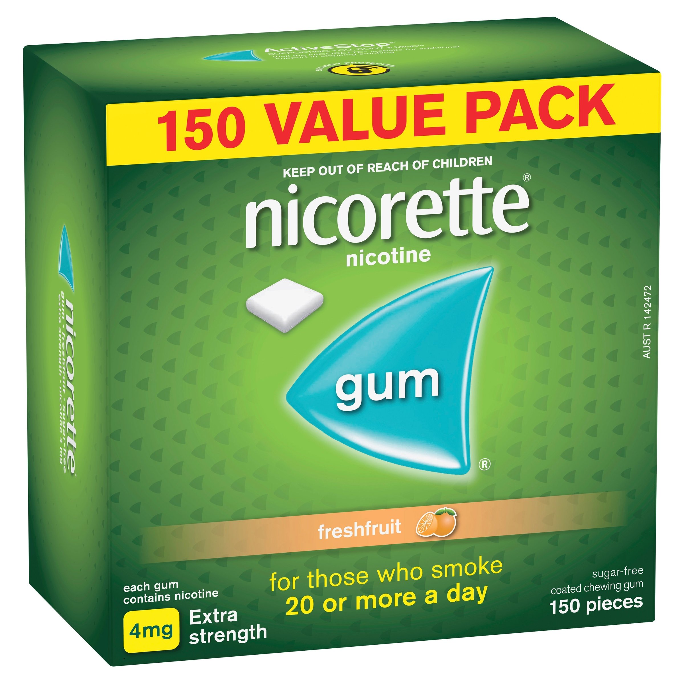 Nicorette Gum Freshfruit 4mg 150 pieces - Image 6