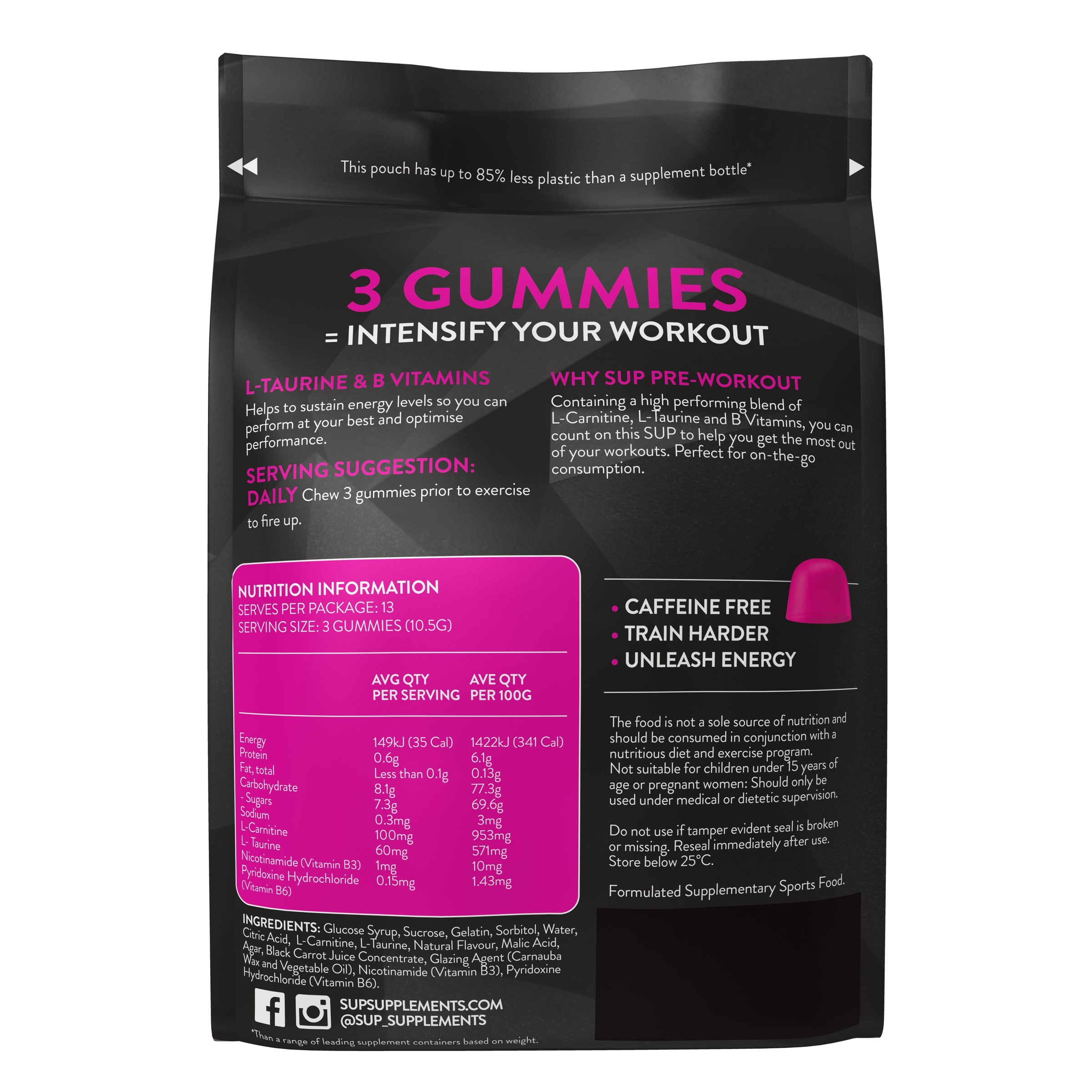 SUP Pre Workout 40 pastilles - Image 2