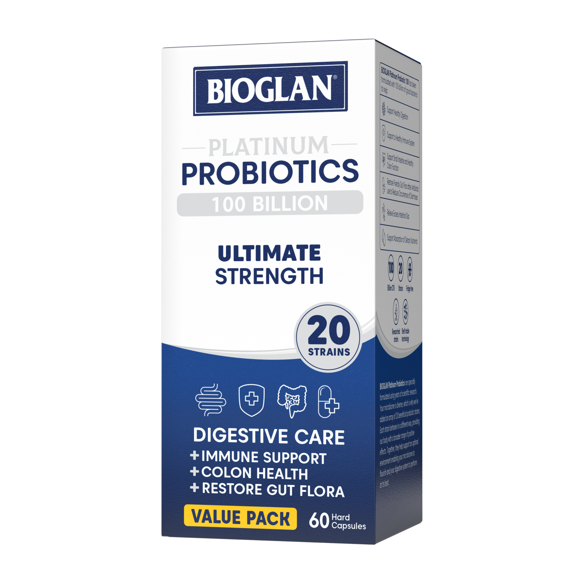 Bioglan Platinum Probiotic 100 Billion 60 capsules - Image 4