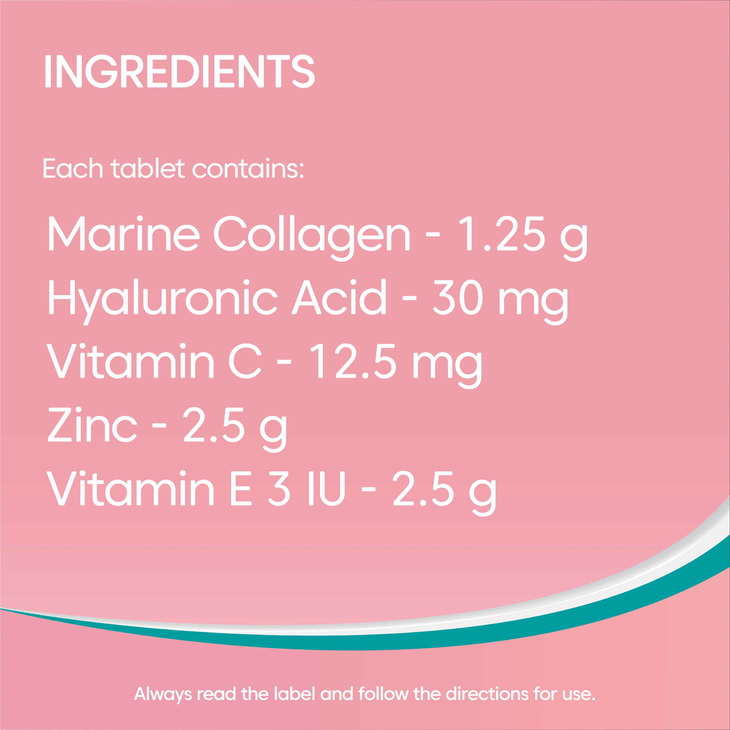Bioglan Marine Collagen+Ha 80 tablets - Image 5
