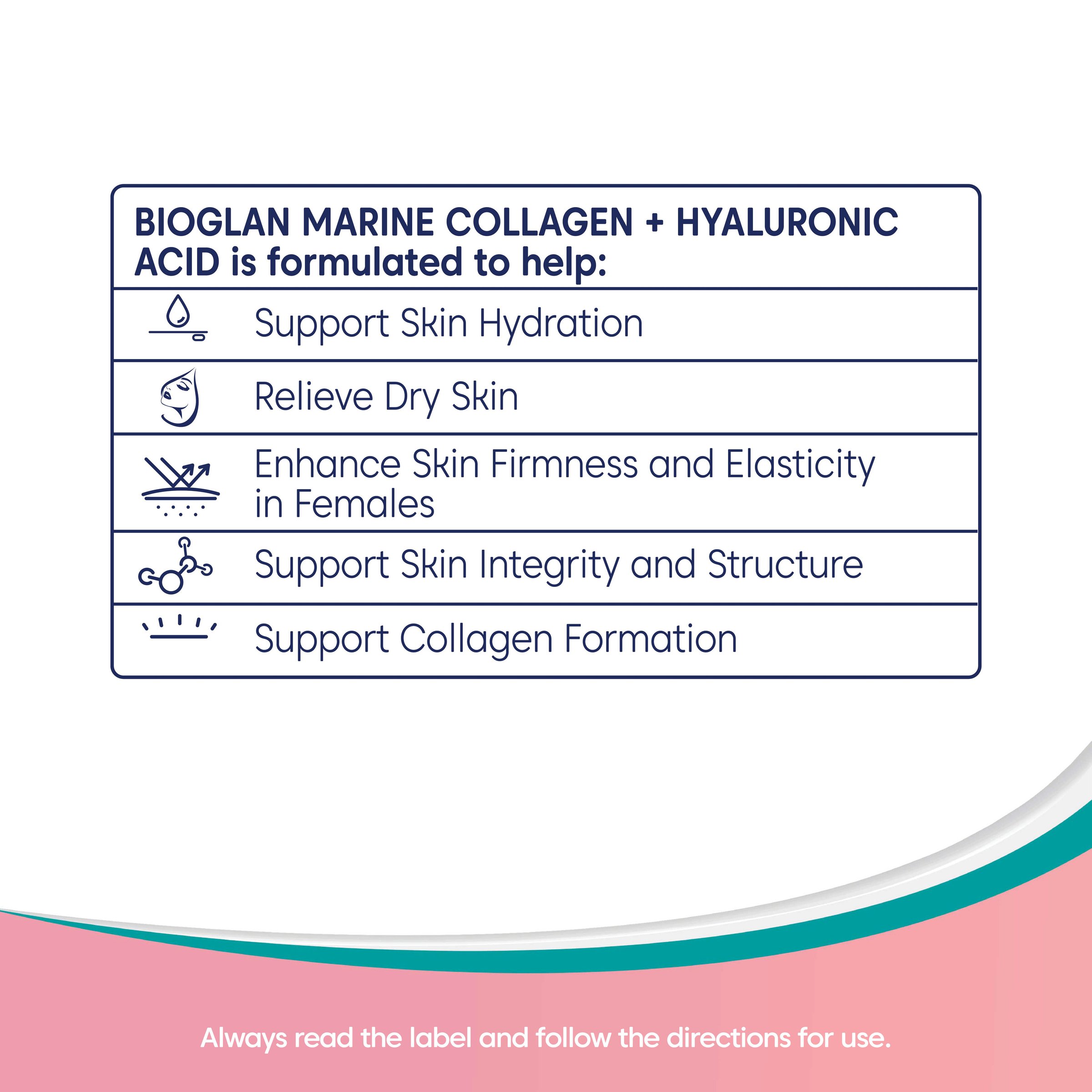 Bioglan Marine Collagen+Ha 80 tablets - Image 4
