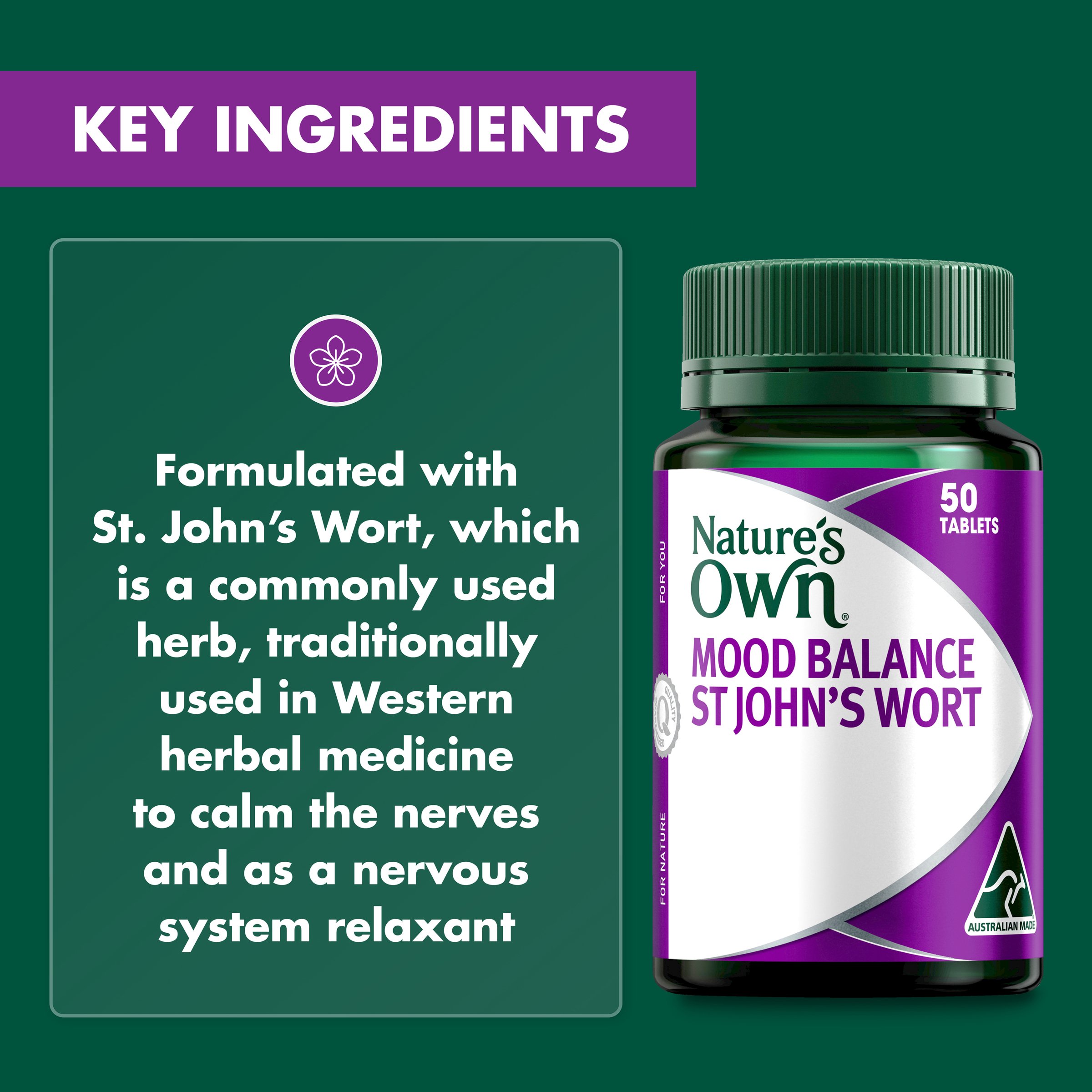 Nature's Own Mood Balance St Johns Wort 50 tablets - Image 9