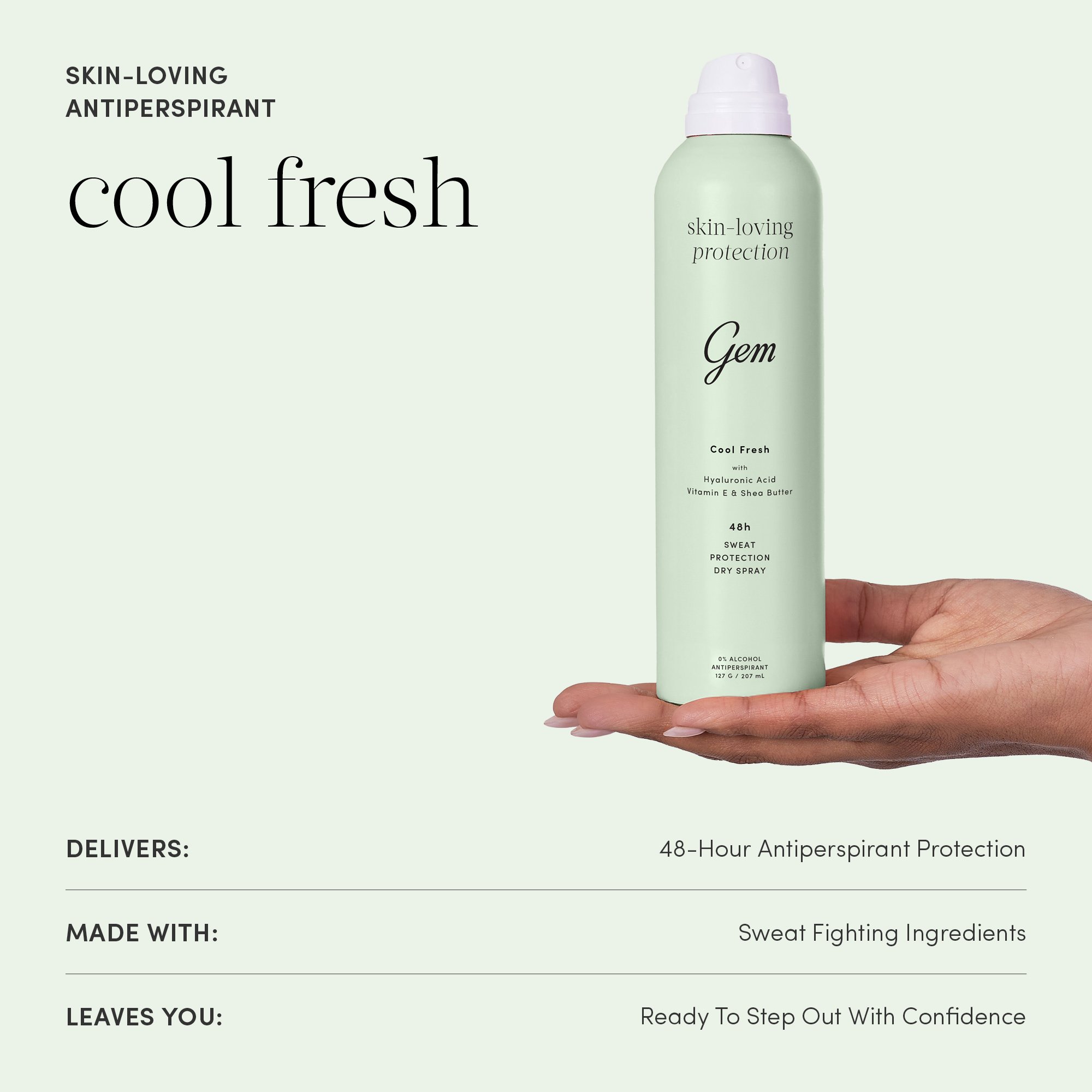 Gem Deodorant Cool Fresh 127g - Image 3