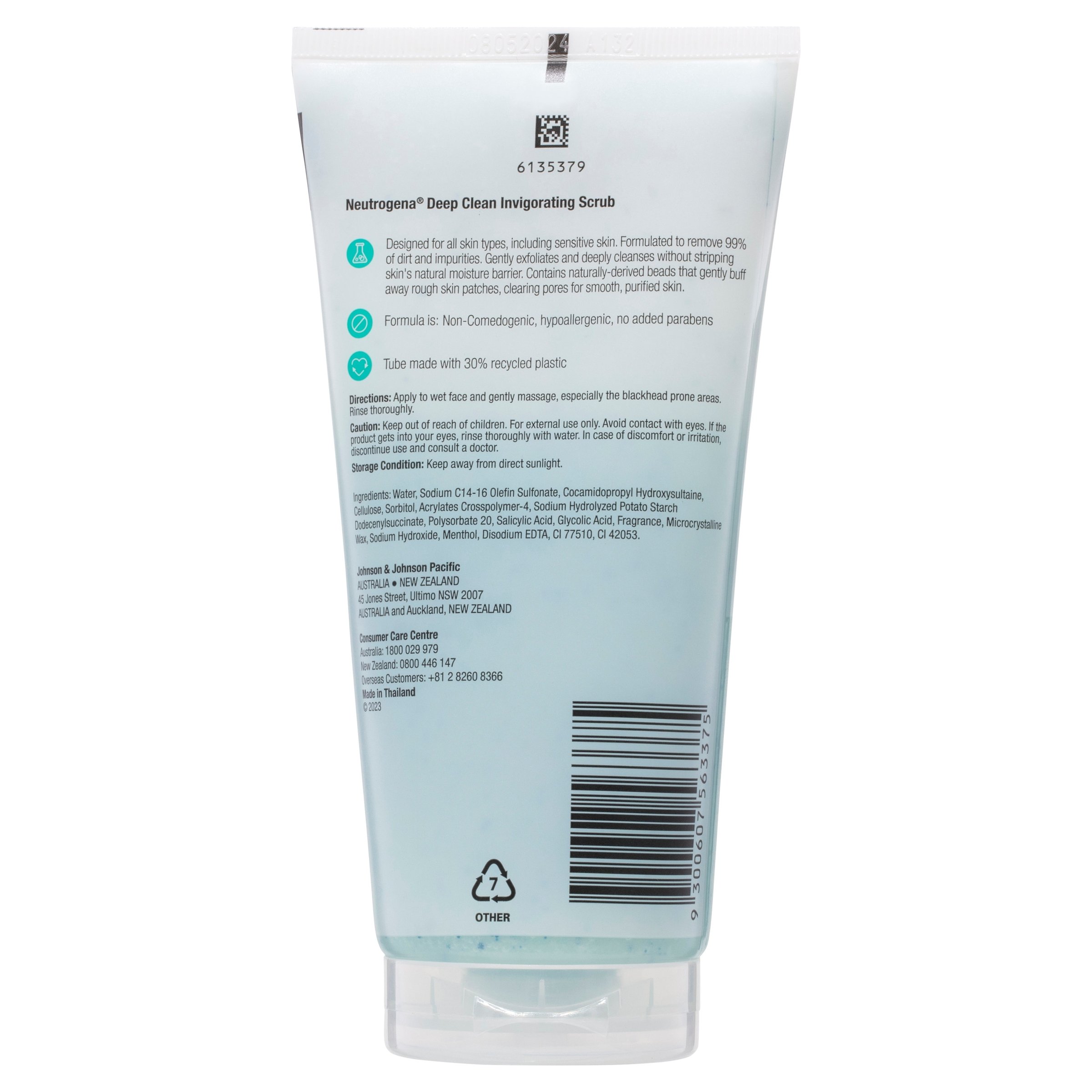 Neutrogena Deep Clean Invigorating Foam Scrub 150g - Image 2