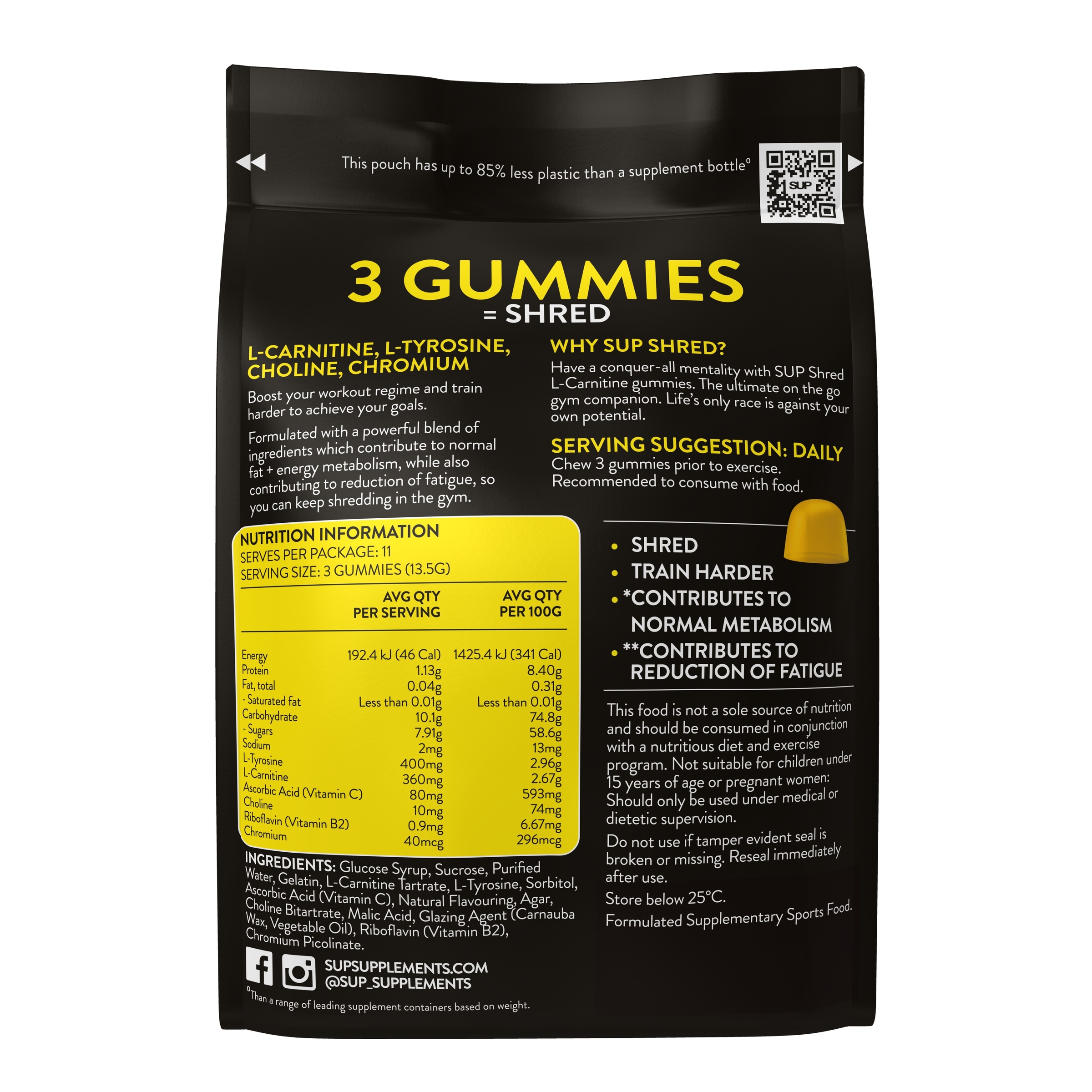 SUP Shred L-Carnitine 35 pastilles - Image 2
