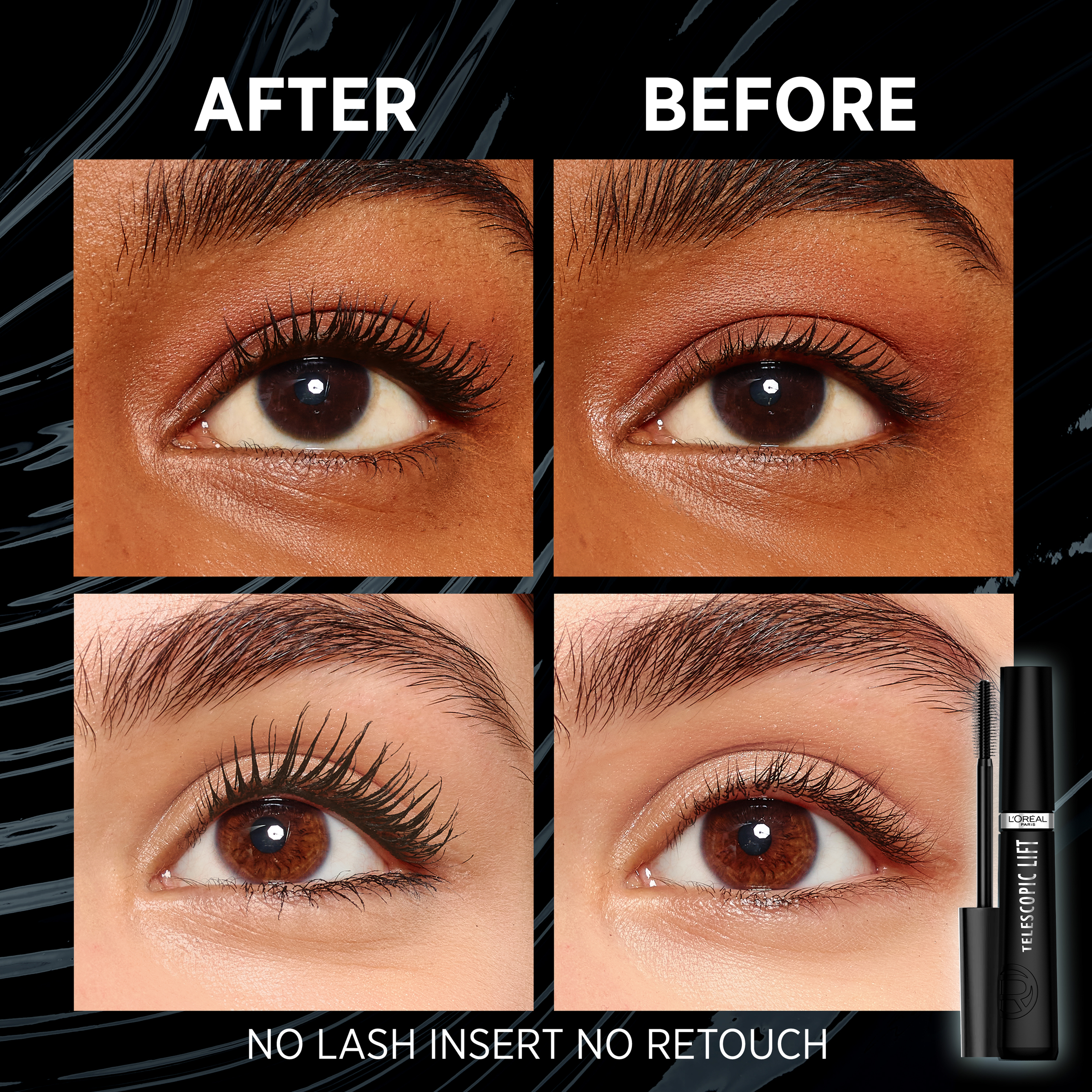 L'Oreal Paris Telescopic Lift Mascara Waterproof Black UC 1 each - Image 5