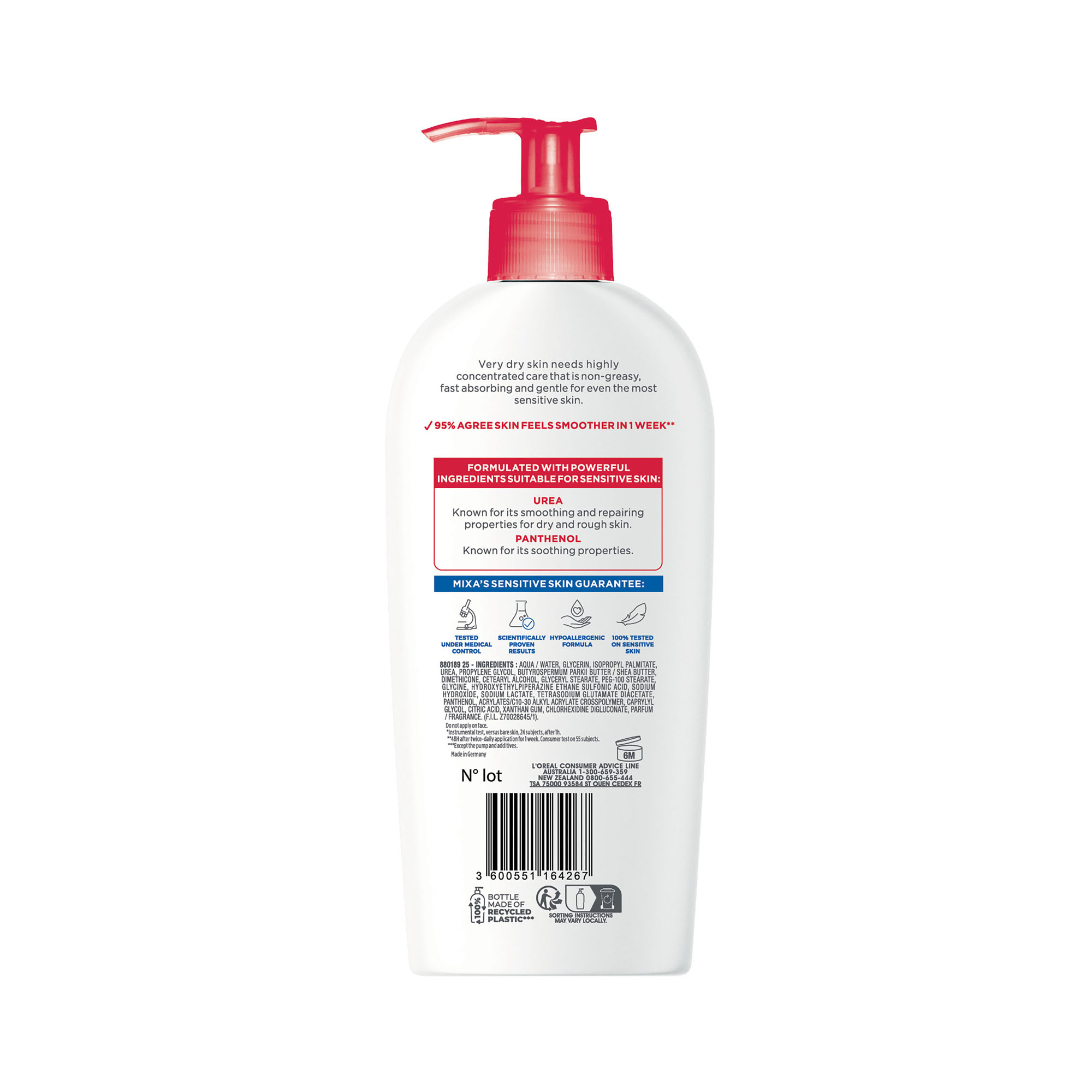 Mixa Cica Urea 5% Lotion 250ml - Image 2