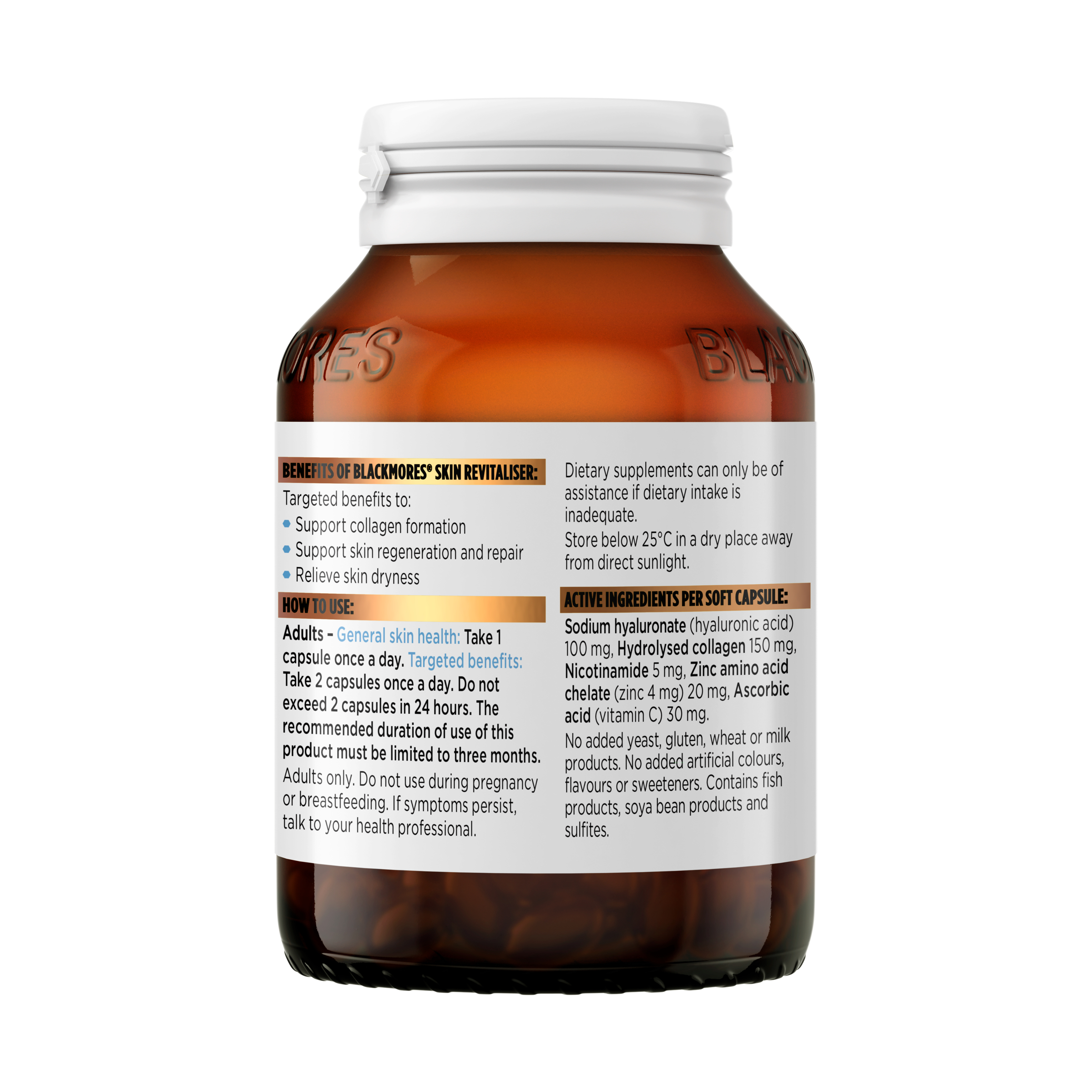 Blackmores Skin Revitaliser 60 capsules - Image 2